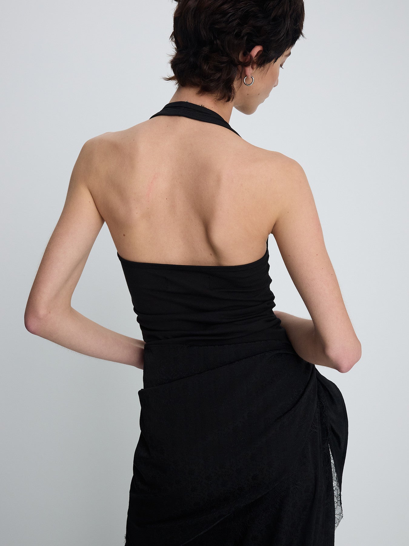 Tonywack - Halter-Neck Sleeveless Top (Black) product image 6 | TRAB K-Fashion Australia