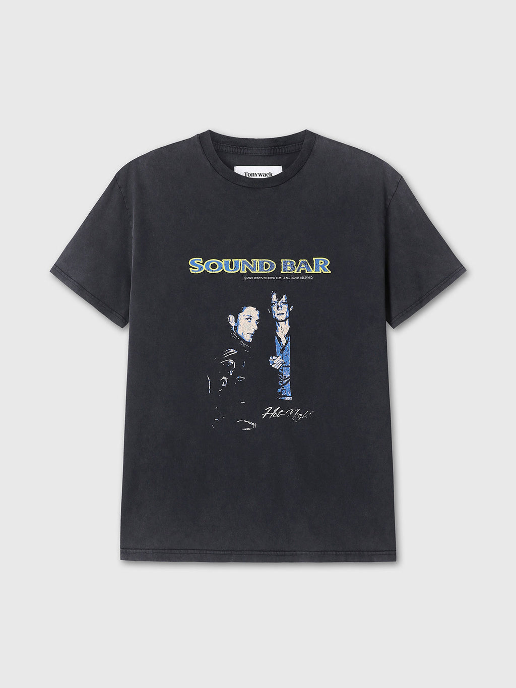 Tonywack - Garment-Dyed Sound Bar T-Shirt (Faded Carbon) product image 8 | TRAB K-Fashion Australia