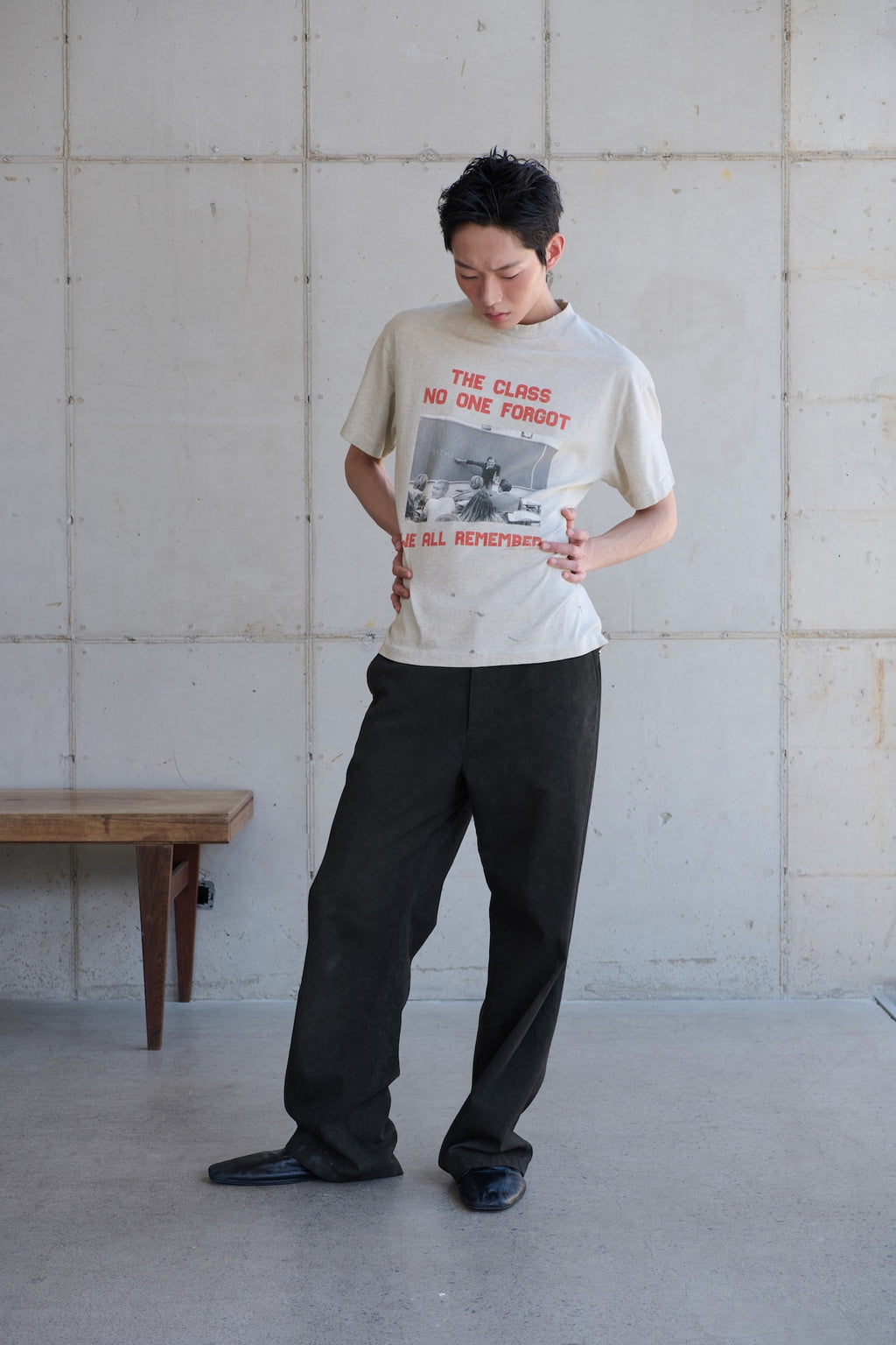 STU - The Class T-shirt (Melange Grey) product image 3 | TRAB K-Fashion Australia