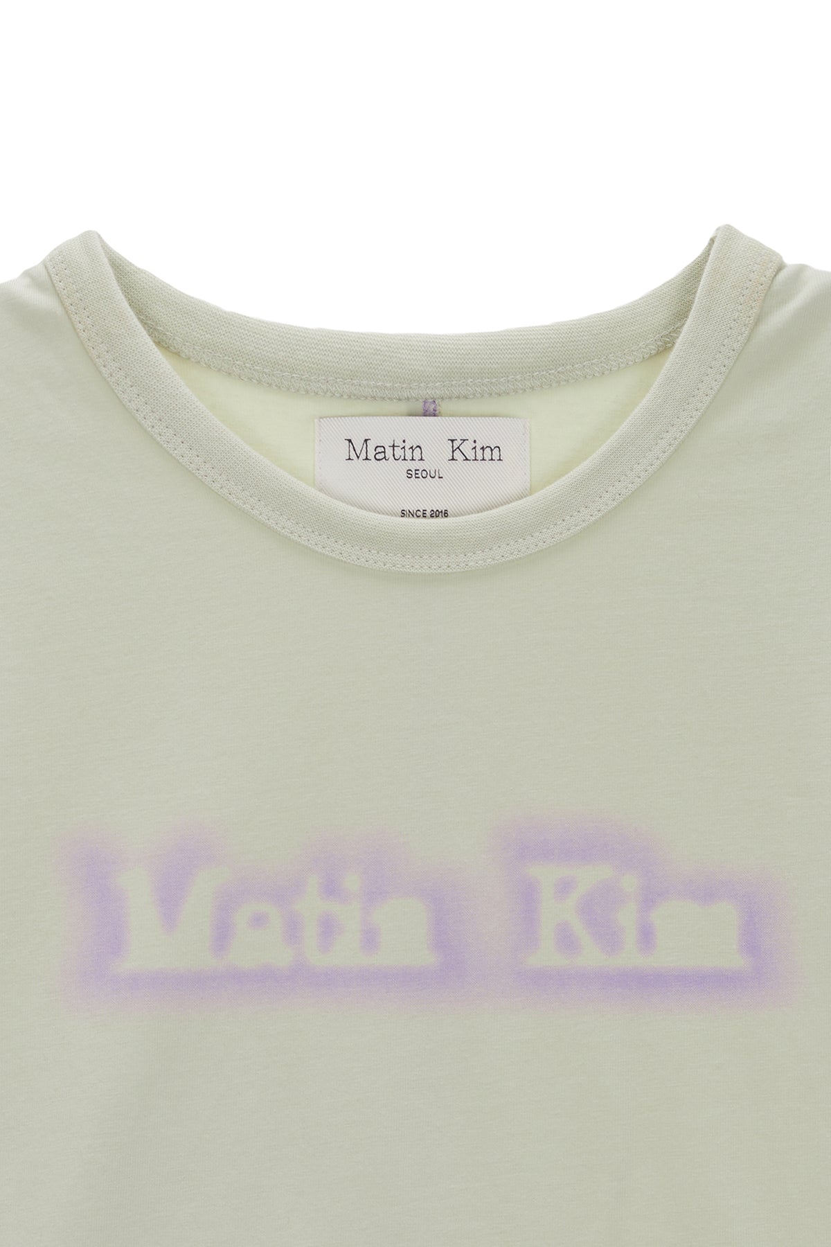 Matin Kim - Matin Shade Logo Crop Top (Light Green) product image 3 | TRAB K-Fashion Australia