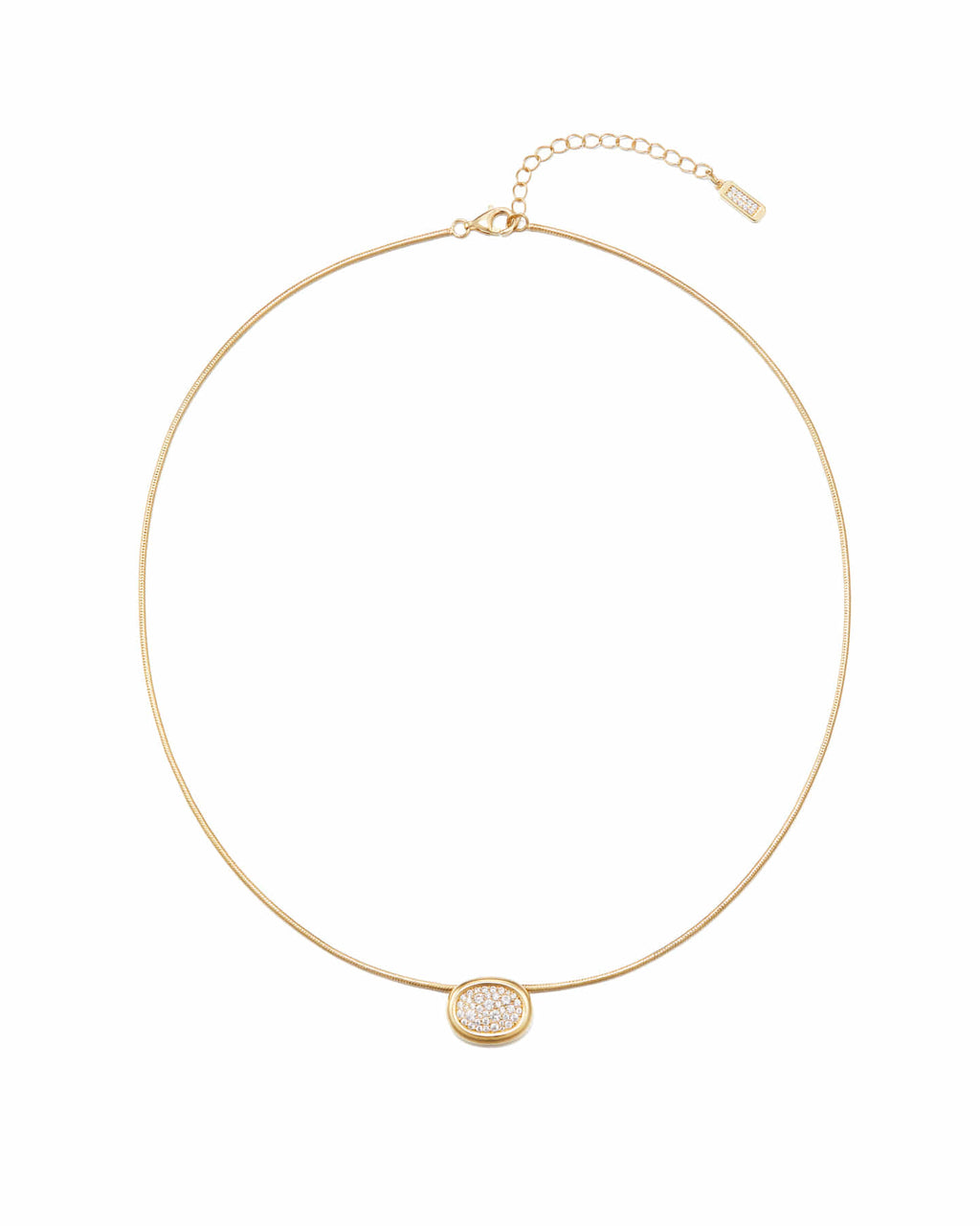Numbering - Pave Oval Necklace #3805 product image 7 | TRAB K-Fashion Australia