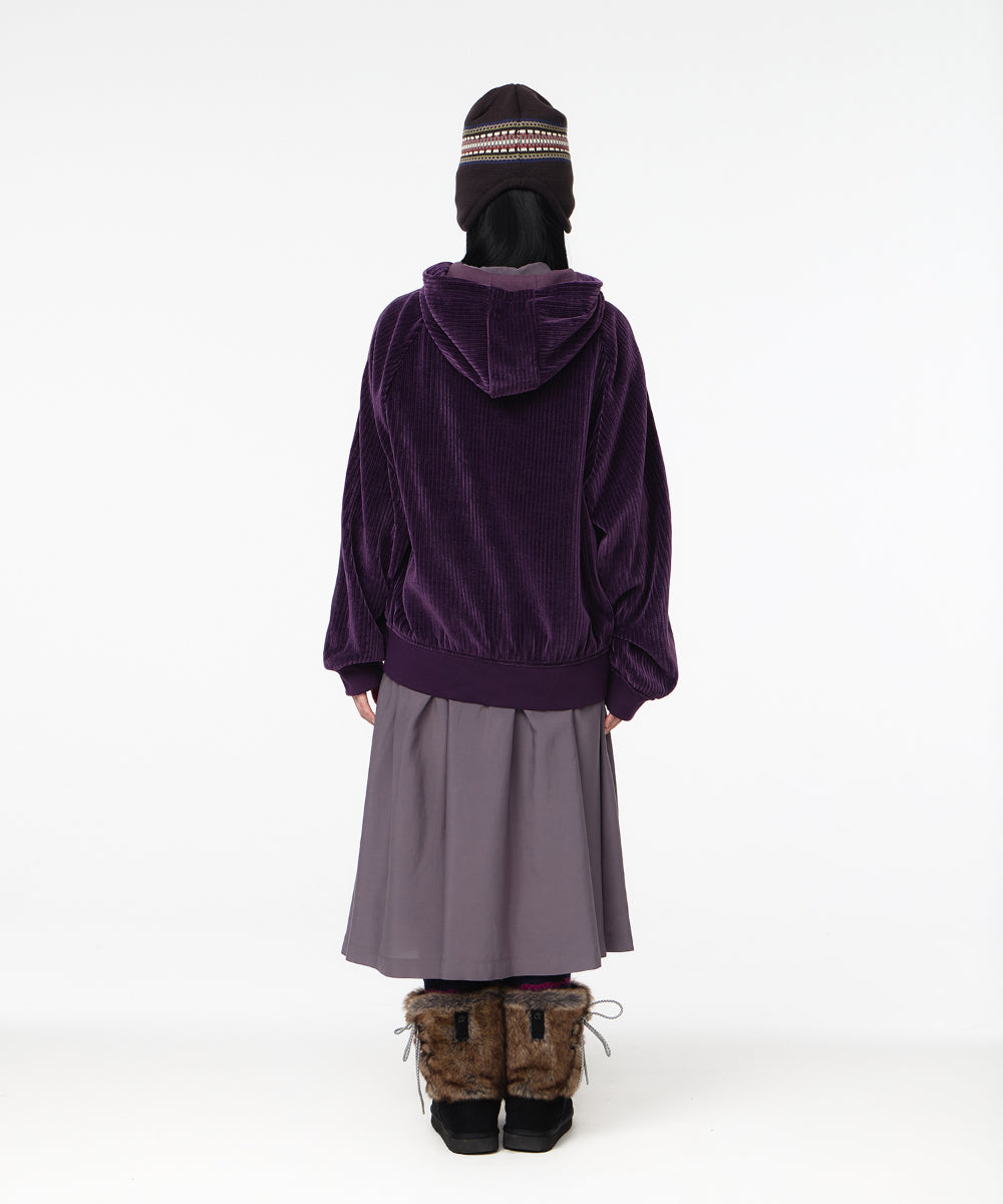 Coyseio - Velour Zip-Up Hoodie (Purple) product image 9 | TRAB K-Fashion Australia