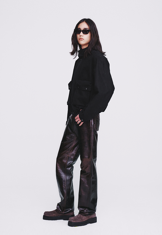 Tonywack - Washed C/P Utility Pocket Zip Jacket (Matt Black) product image 2 | TRAB K-Fashion Australia