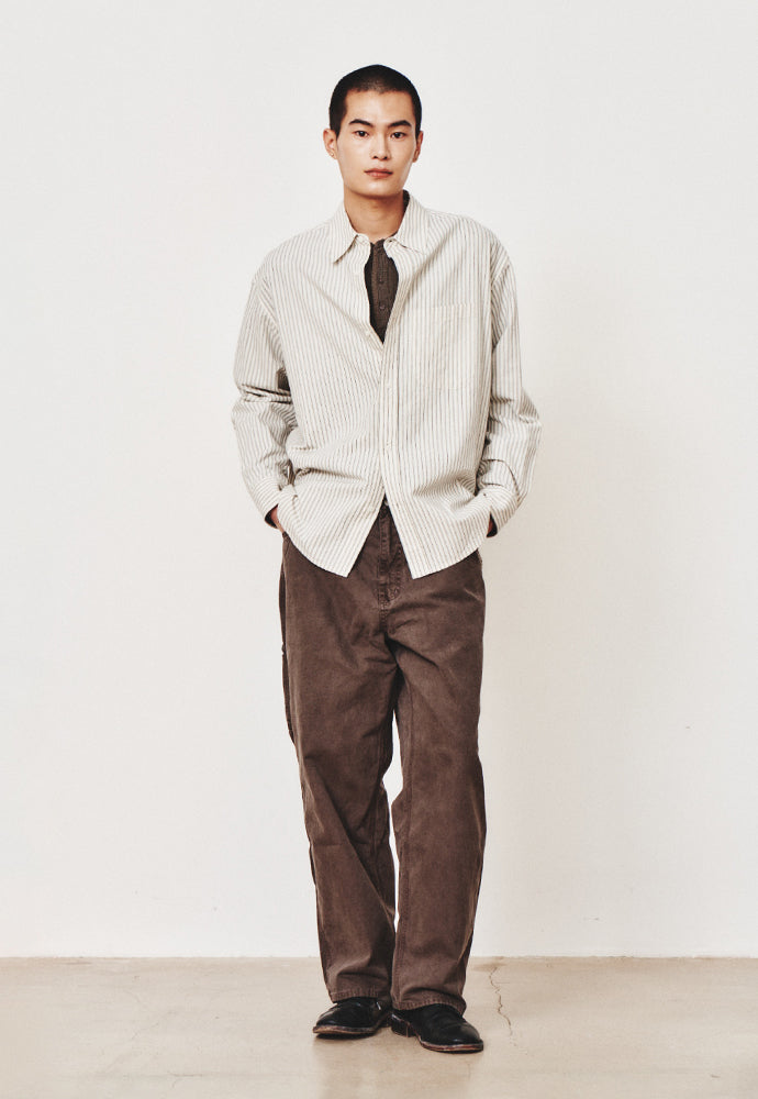 Art if acts - Washed Carpenter Pants (Mud Brown) product image 4 | TRAB K-Fashion Australia