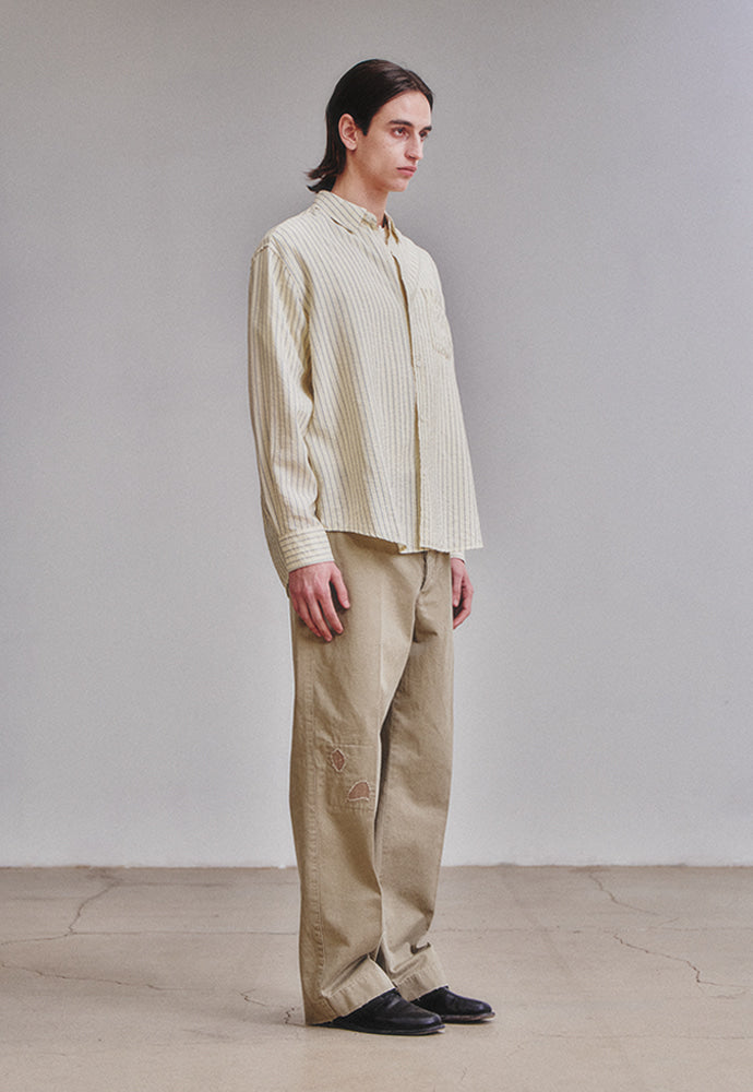Art if acts - Wrinkle Rayon Shirt (Cream/Liberty Blue) product image 4 | TRAB K-Fashion Australia
