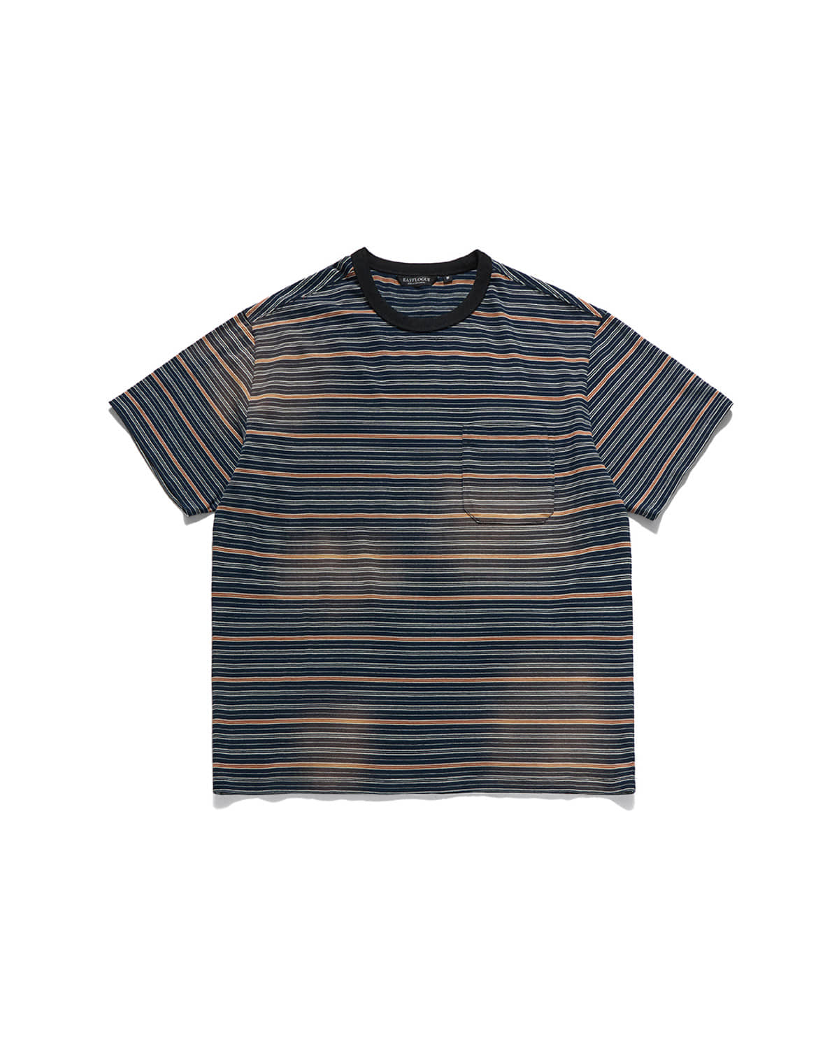 Eastlogue - Bleached Stripe T-shirts (Navy & Brown Stripe) product image 7 | TRAB K-Fashion Australia
