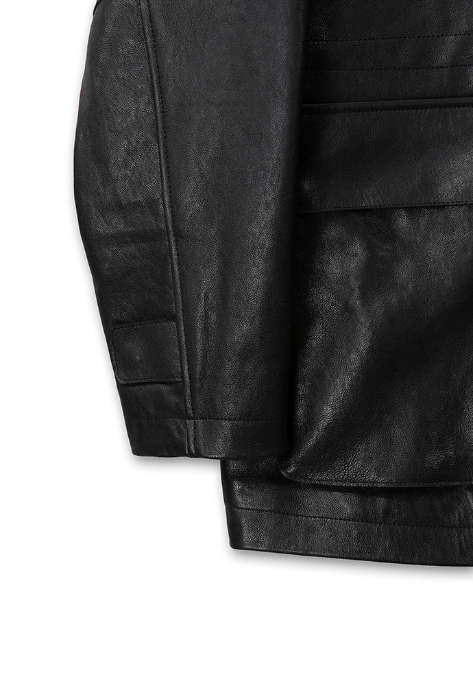Art if acts - Vegetable Leather Rain Coat (Black) product image 17 | TRAB K-Fashion Australia