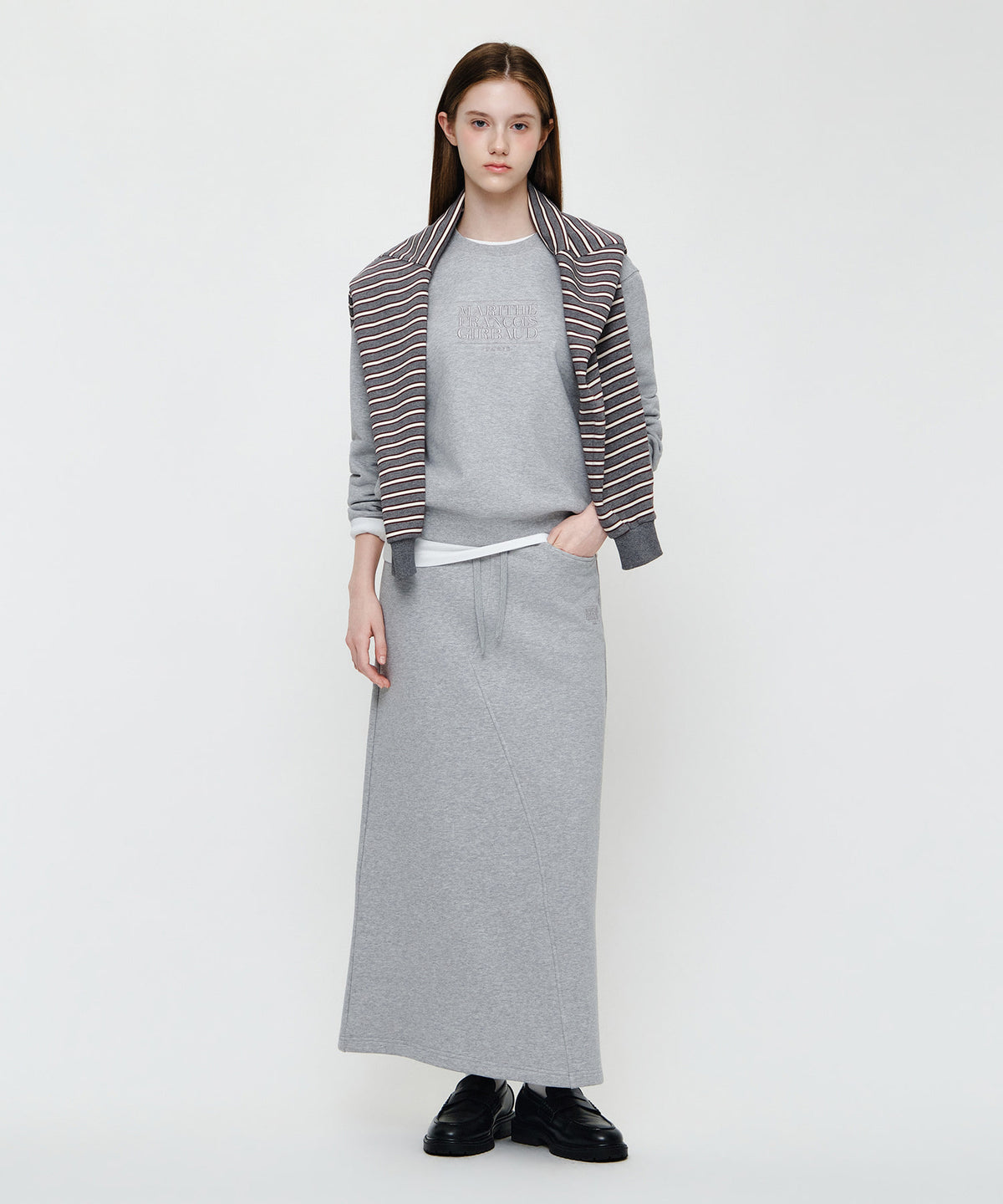 Marithe & Francois Girbaud - Classic Logo Sweatshirt (Heather Gray) product image 4 | TRAB K-Fashion Australia