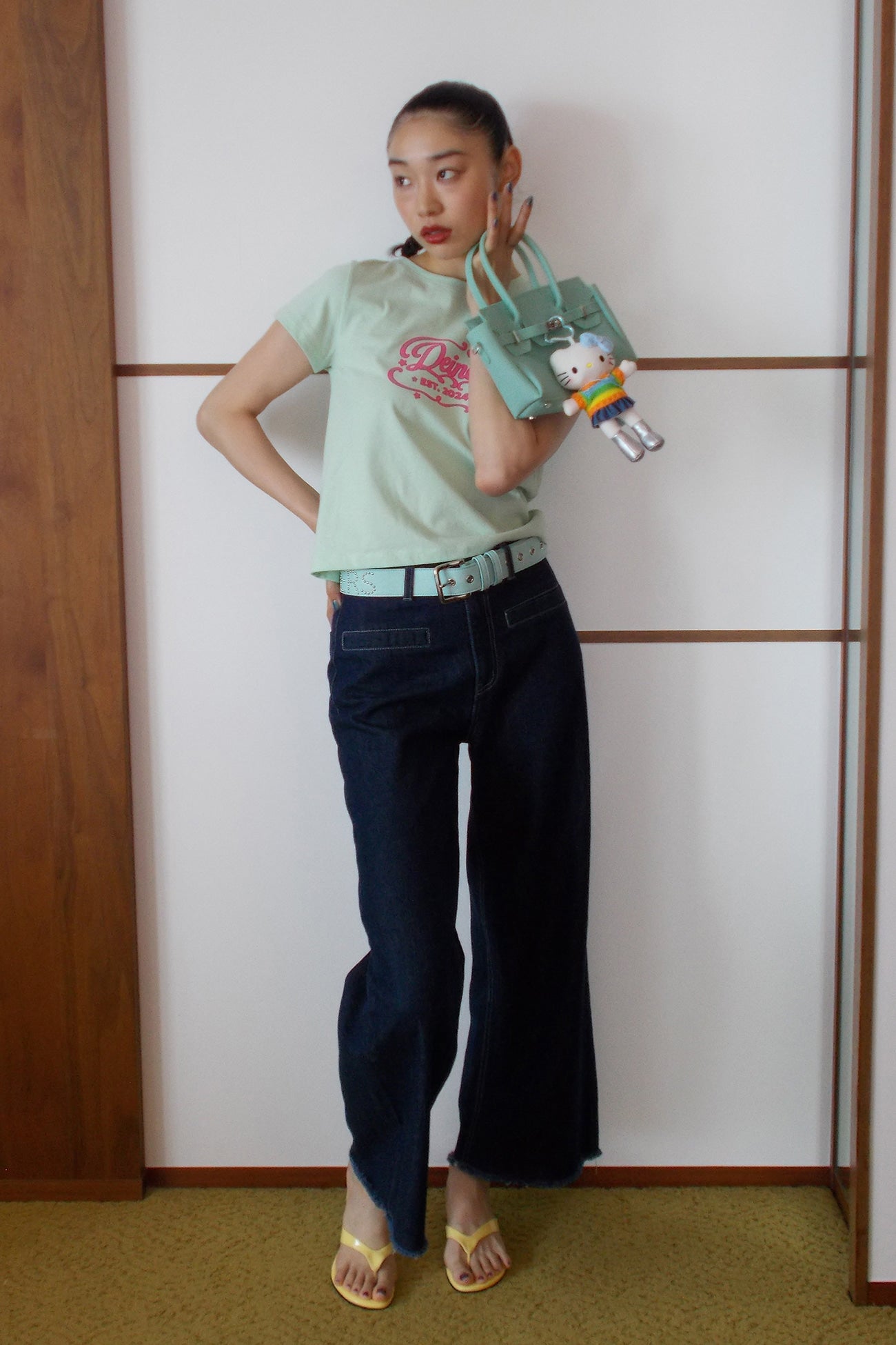 Deinet - Wide Denim Pants (Blue) product image 5 | TRAB K-Fashion Australia