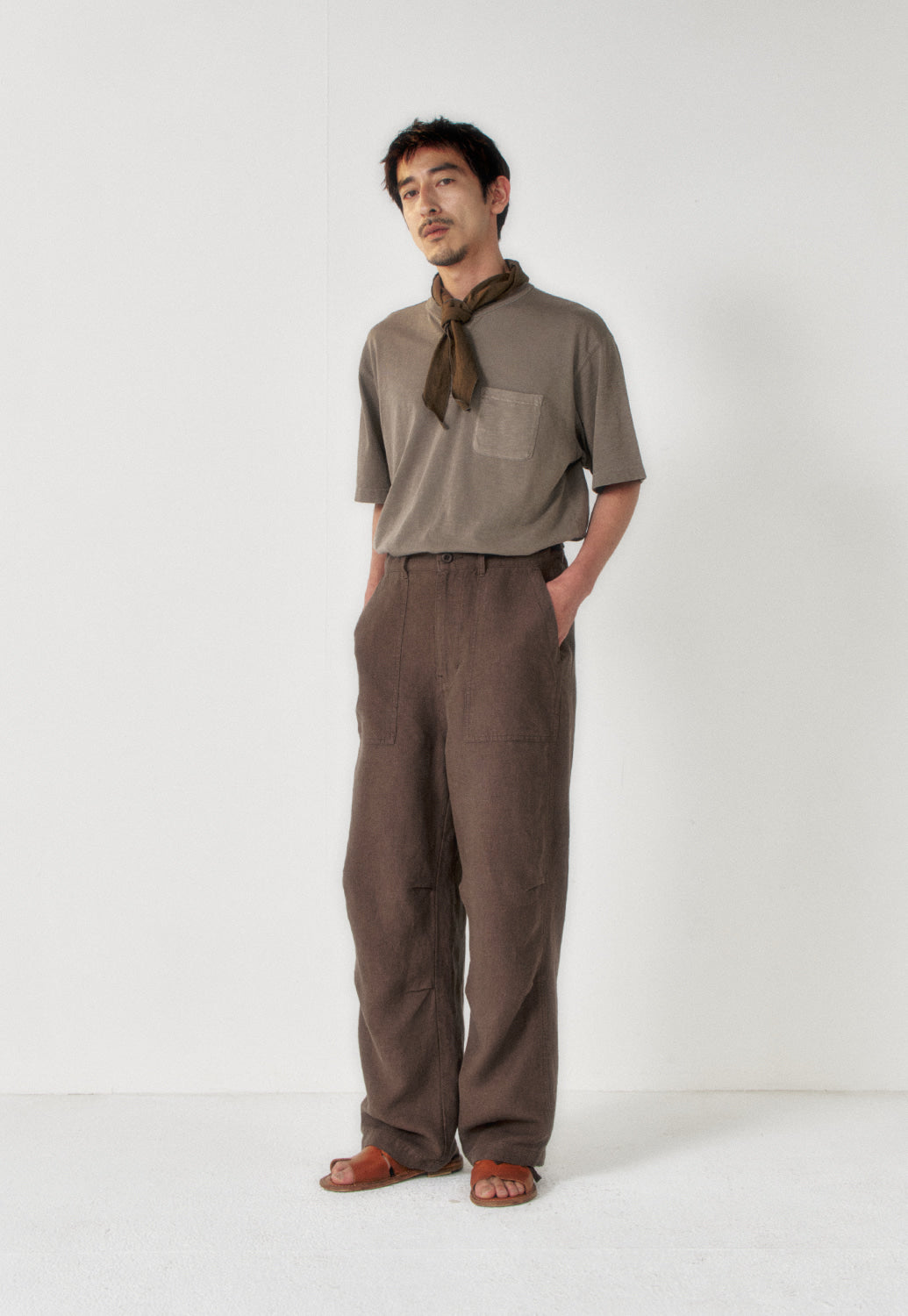 Art if acts - Henley S/S Tee (Mud Brown) product image 2 | TRAB K-Fashion Australia