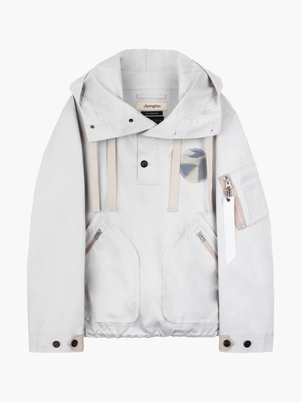 Jiyong Kim - Sun-Bleached Anorak (Light Grey) product image 9 | TRAB K-Fashion Australia