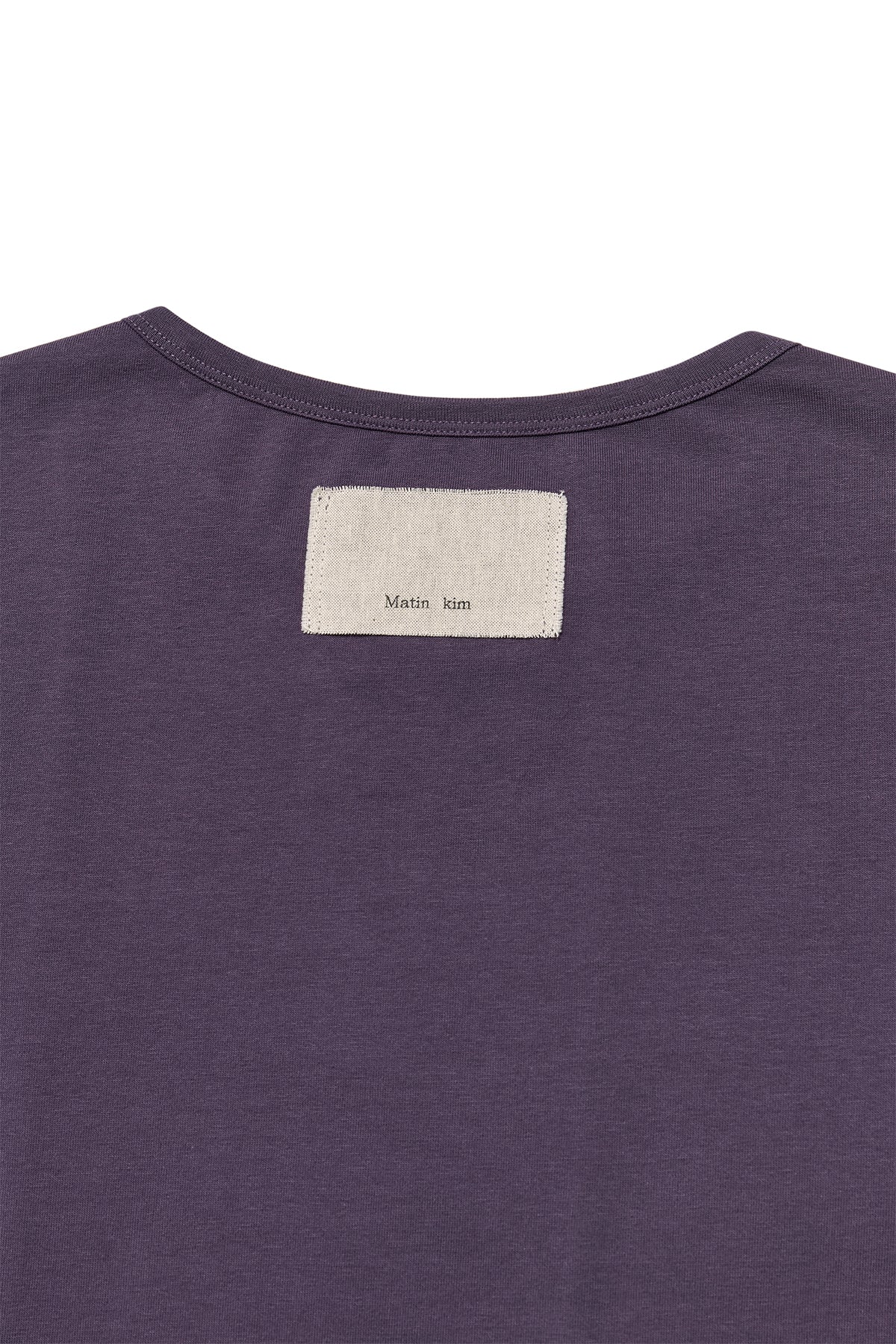 Matin Kim - Tuck Detail Small Logo Top (Purple) product image 6 | TRAB K-Fashion Australia