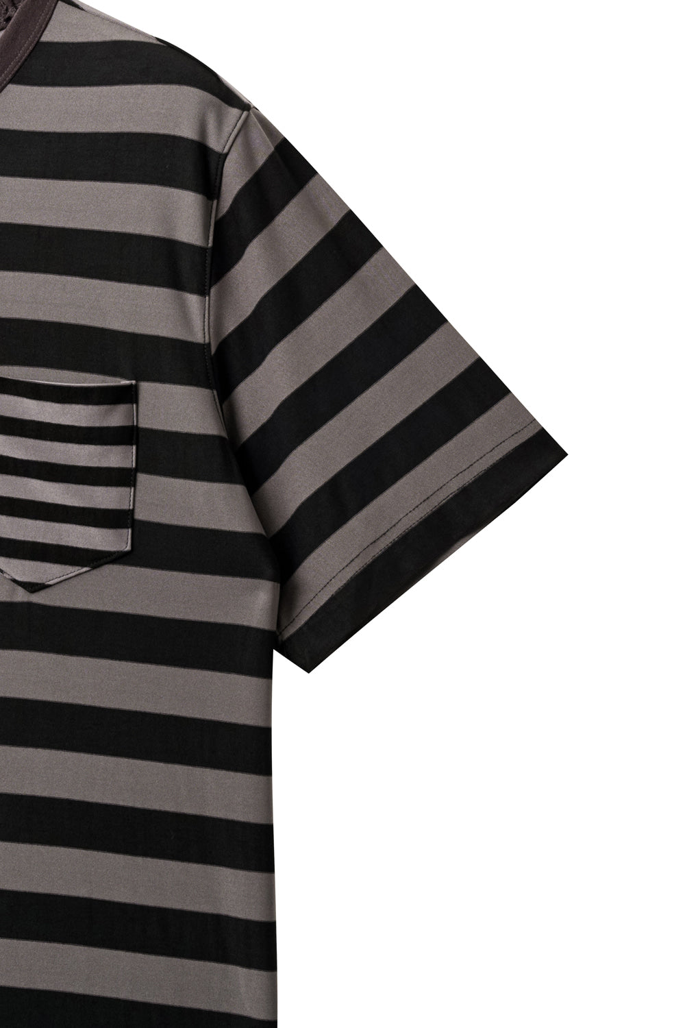 Hatchingroom - Triple Pocket Tee Stripe (Brown Charcoal) product image 5 | TRAB K-Fashion Australia
