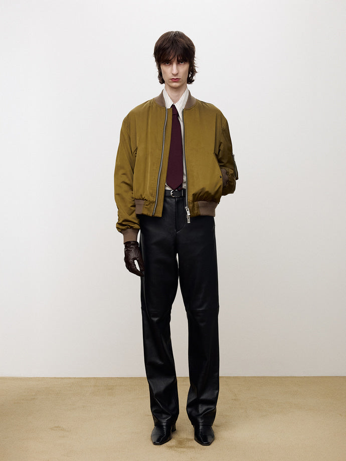 Tonywack - Nylon Bomber Jacket (Olive Gold) product image 2 | TRAB K-Fashion Australia