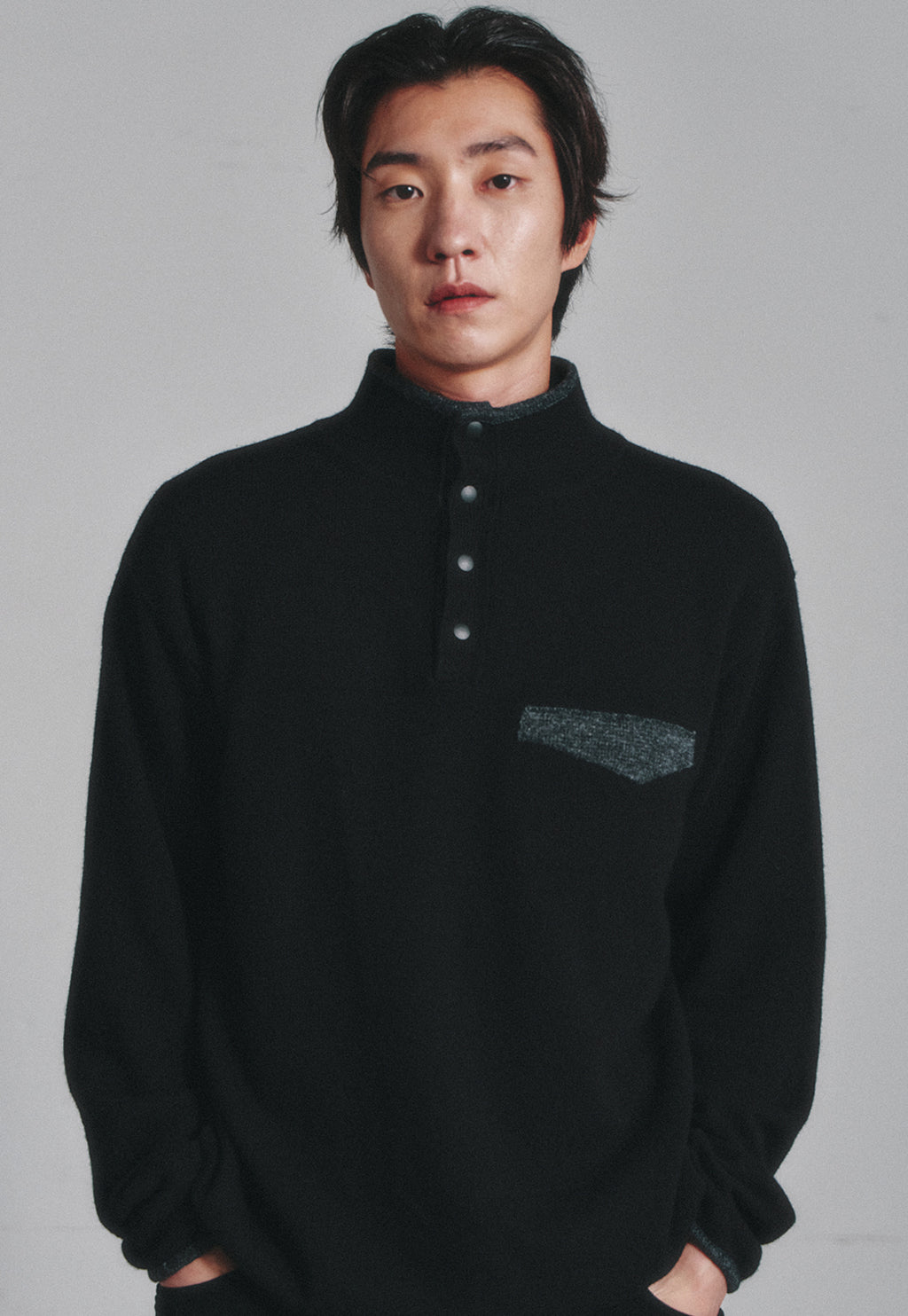 Art if acts - Vintage Pullover Knit (Black/Grey) product image 5 | TRAB K-Fashion Australia