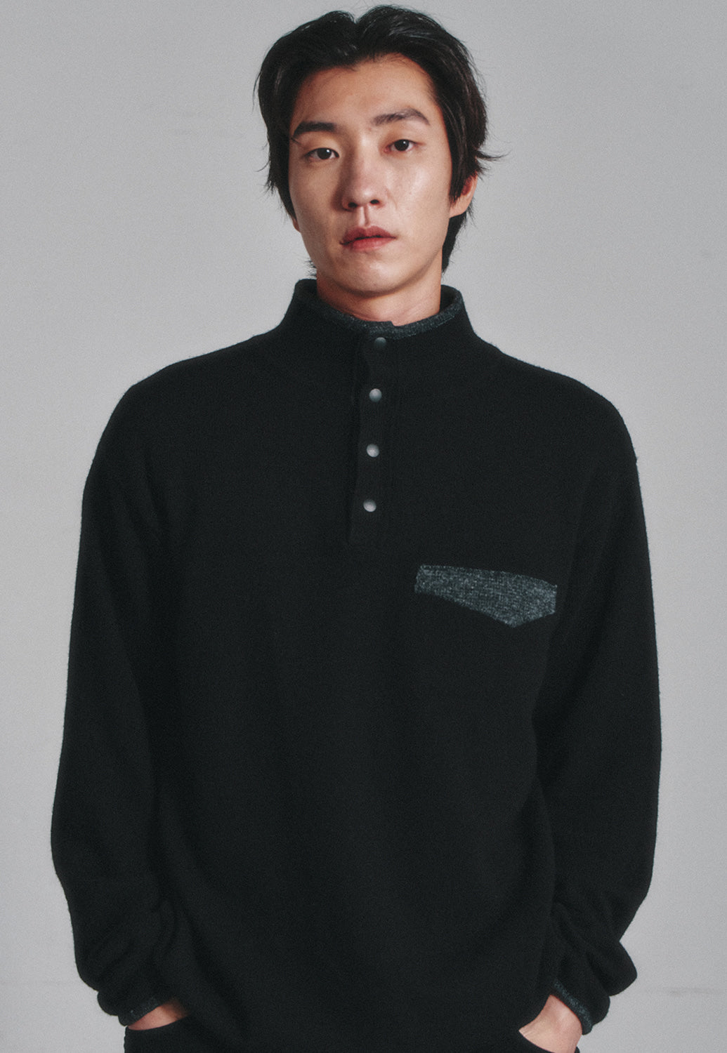 Art if acts - Vintage Pullover Knit (Black/Grey) product image 5 | TRAB K-Fashion Australia