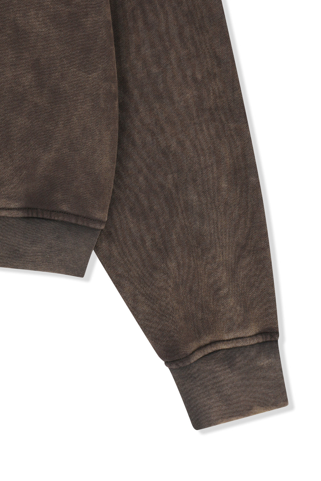 Matin Kim - Washed Calligraphy Logo Hoody Top (Brown) product image 4 | TRAB K-Fashion Australia