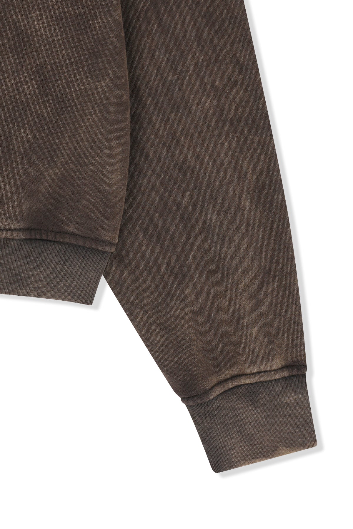 Matin Kim - Washed Calligraphy Logo Hoody Top (Brown) product image 4 | TRAB K-Fashion Australia