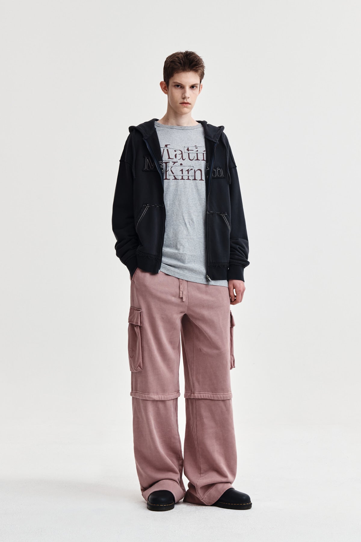 Matin Kim - [Pre-Order – Ships November 5] Pigment Dyed Cargo Pants (Pink) product image 10 | TRAB K-Fashion Australia