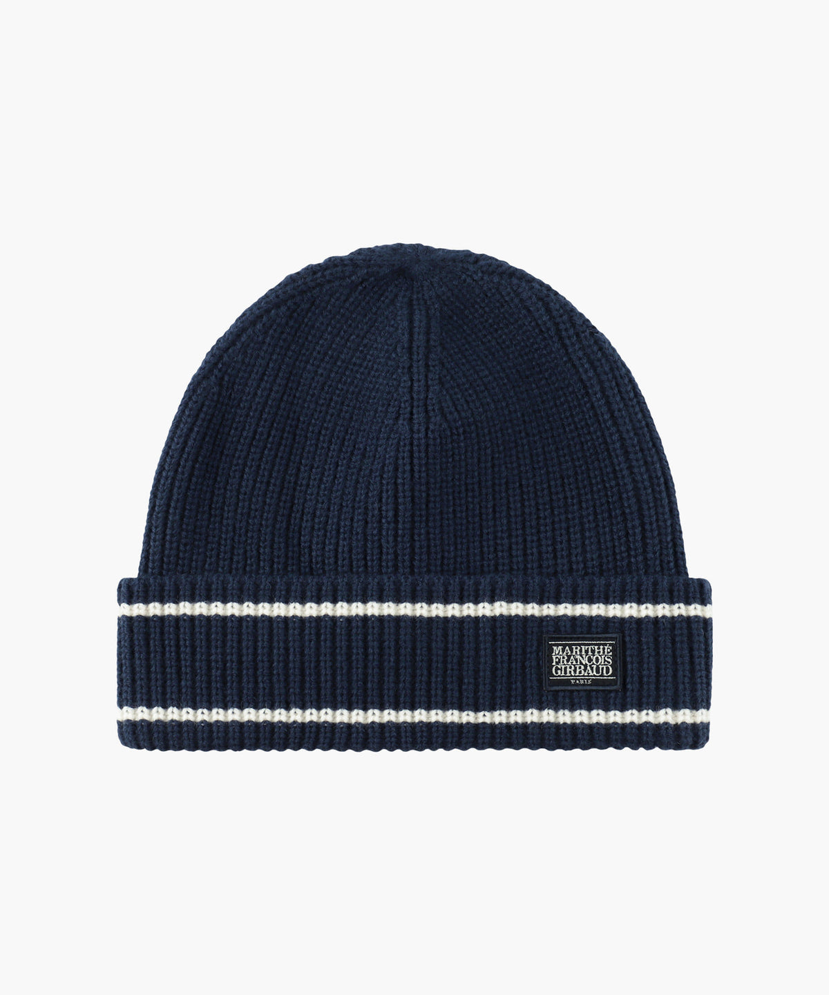 Marithe & Francois Girbaud - Micro Classic Logo Color Block Beanie (Navy) product image 1 | TRAB K-Fashion Australia