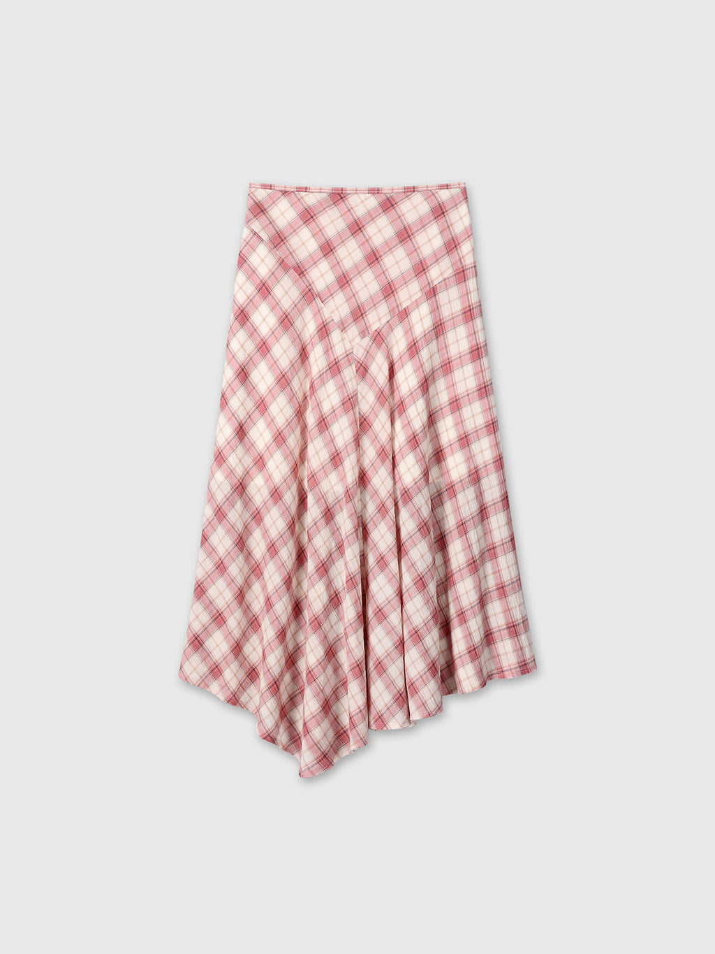 Tonywack - Cotton Check Patchwork Skirt (Pink Check) product image 11 | TRAB K-Fashion Australia