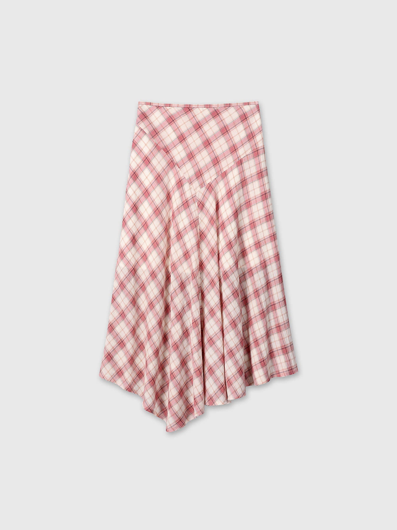 Tonywack - Cotton Check Patchwork Skirt (Pink Check) product image 11 | TRAB K-Fashion Australia