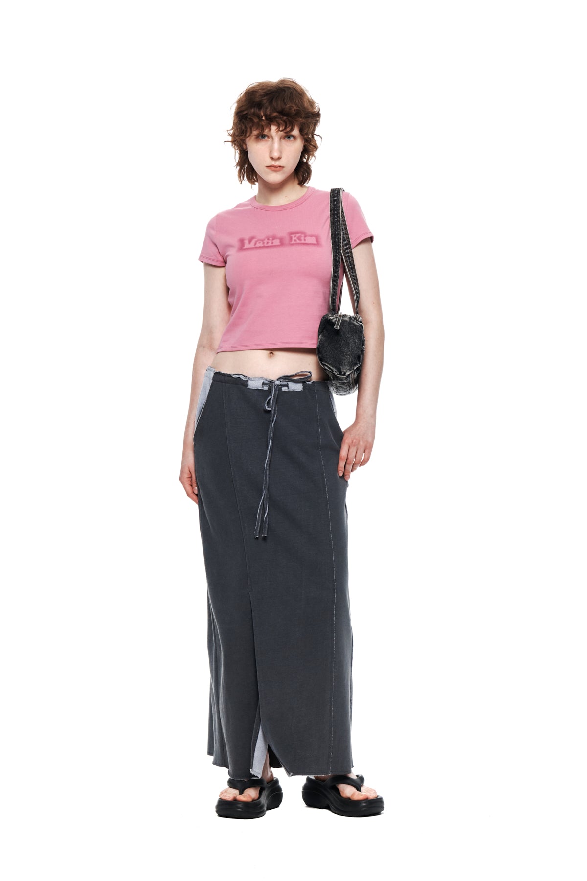 Matin Kim - Matin Shade Logo Crop Top (Pink) product image 8 | TRAB K-Fashion Australia