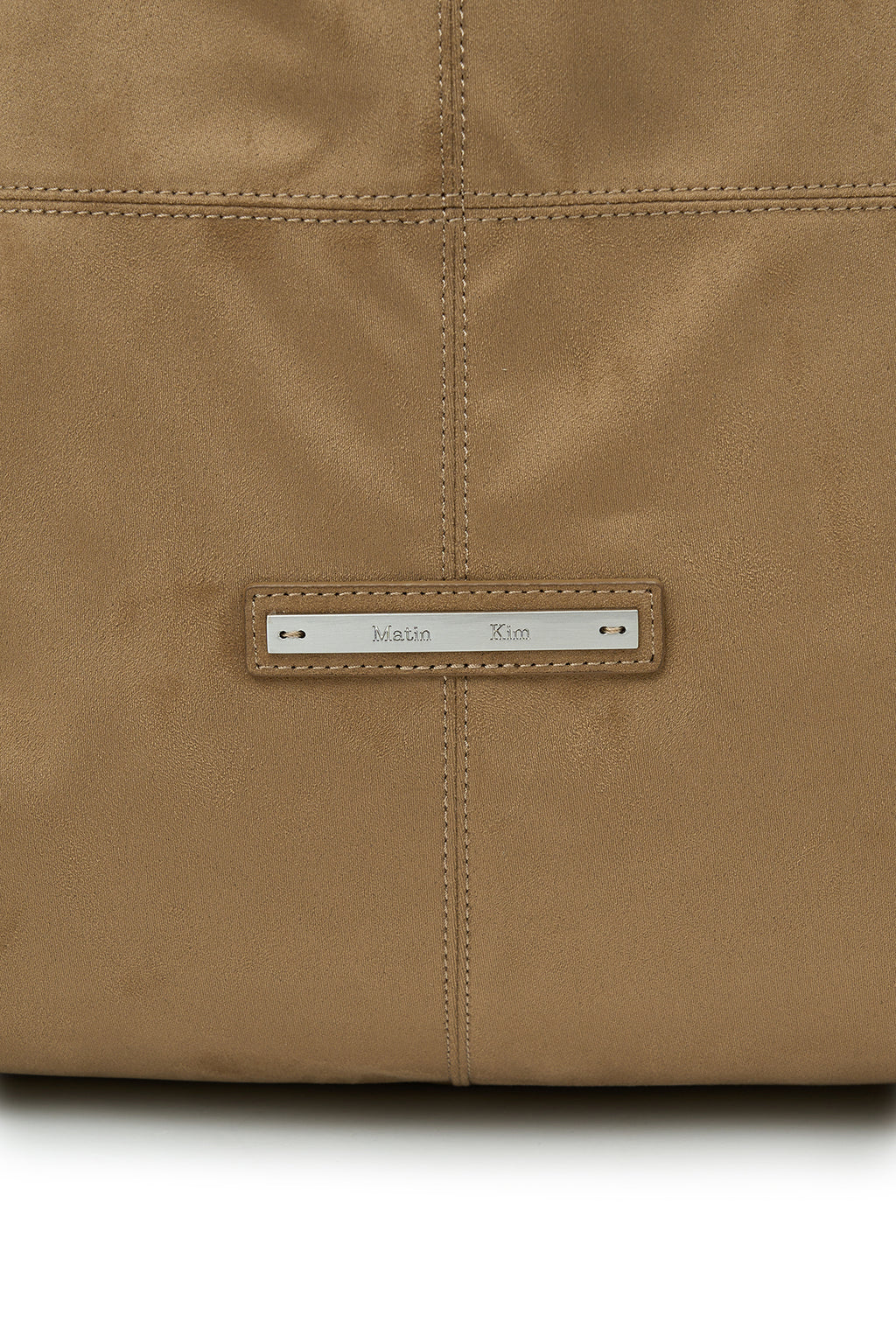 Matin Kim - Side String Suede Big Shoulder Bag (Beige) product image 3 | TRAB K-Fashion Australia