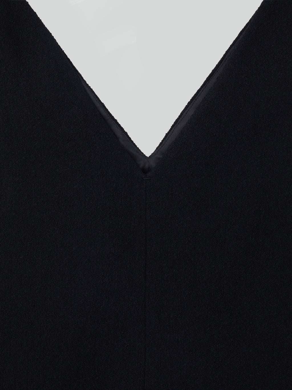 Recto - Wool Tweed V-Neck Top (Black) product image 3 | TRAB K-Fashion Australia