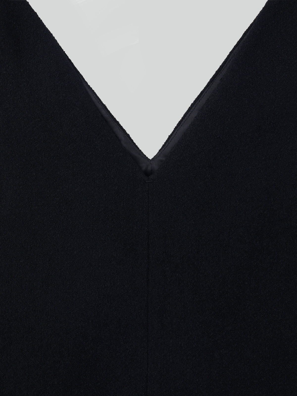 Recto - Wool Tweed V-Neck Top (Black) product image 3 | TRAB K-Fashion Australia