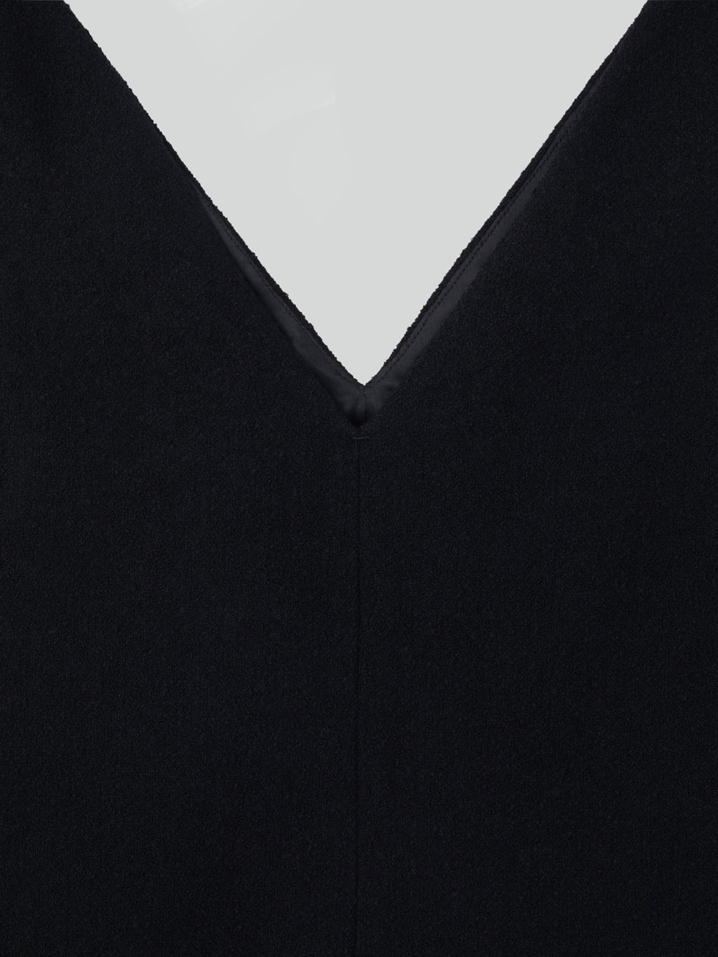 Recto - Wool Tweed V-Neck Top (Black) product image 3 | TRAB K-Fashion Australia