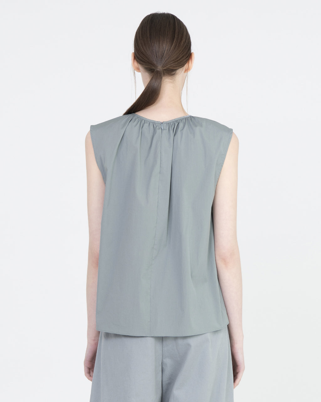 Brownyard - Shirring Sleeveless (Blue Grey) product image 2 | TRAB K-Fashion Australia