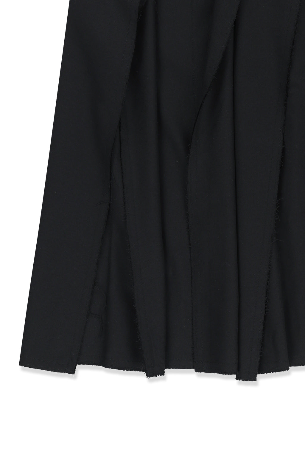 Matin Kim - Raw Edge Flap Belted Skirt (Black) product image 5 | TRAB K-Fashion Australia
