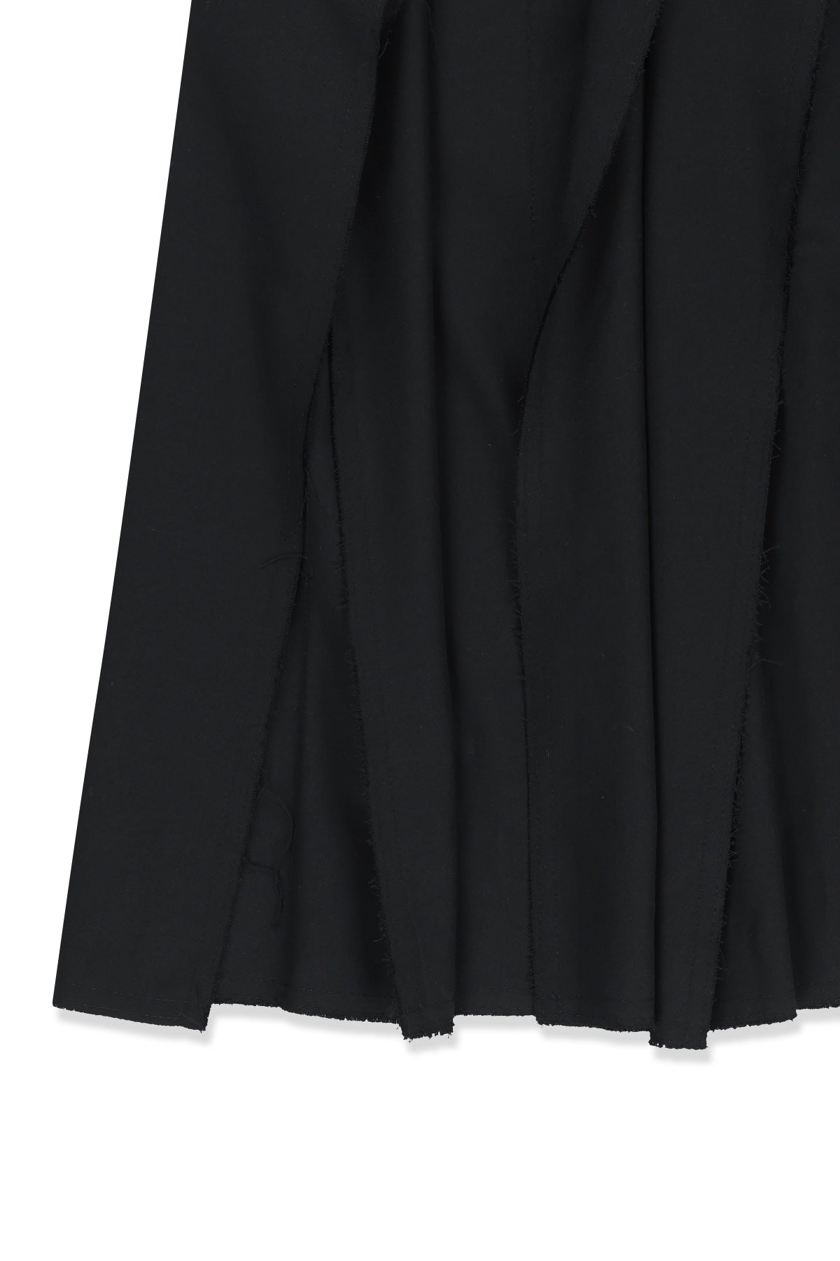 Matin Kim - Raw Edge Flap Belted Skirt (Black) product image 5 | TRAB K-Fashion Australia