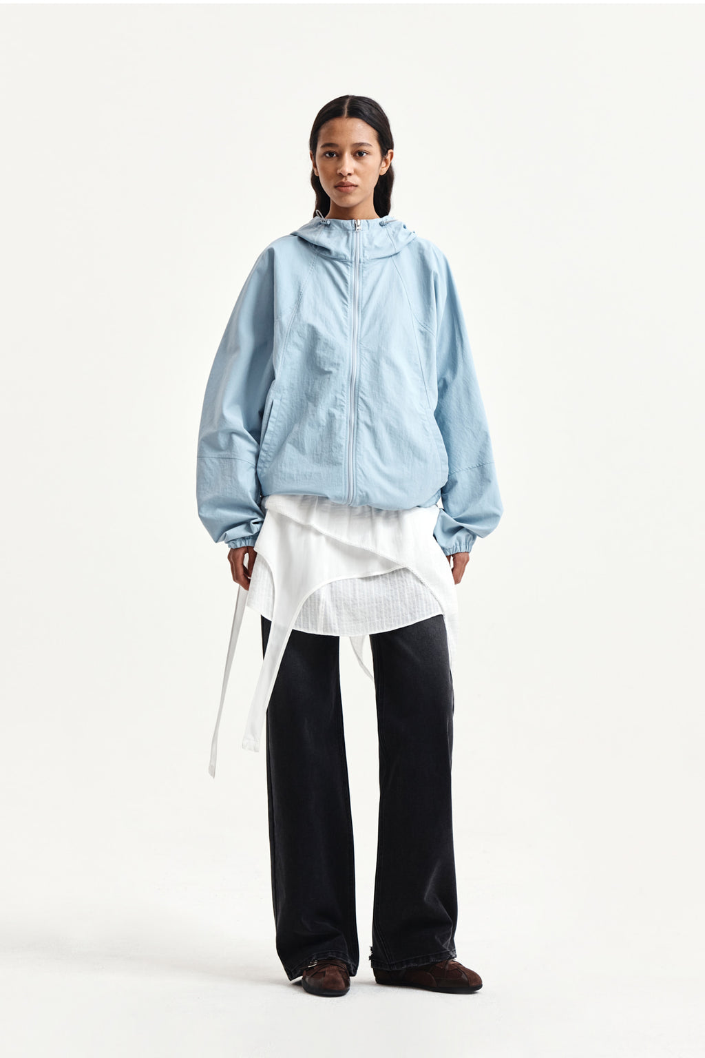 Matin Kim - Back Pocket Patch Destroyed Denim Pants (Black) product image 8 | TRAB K-Fashion Australia