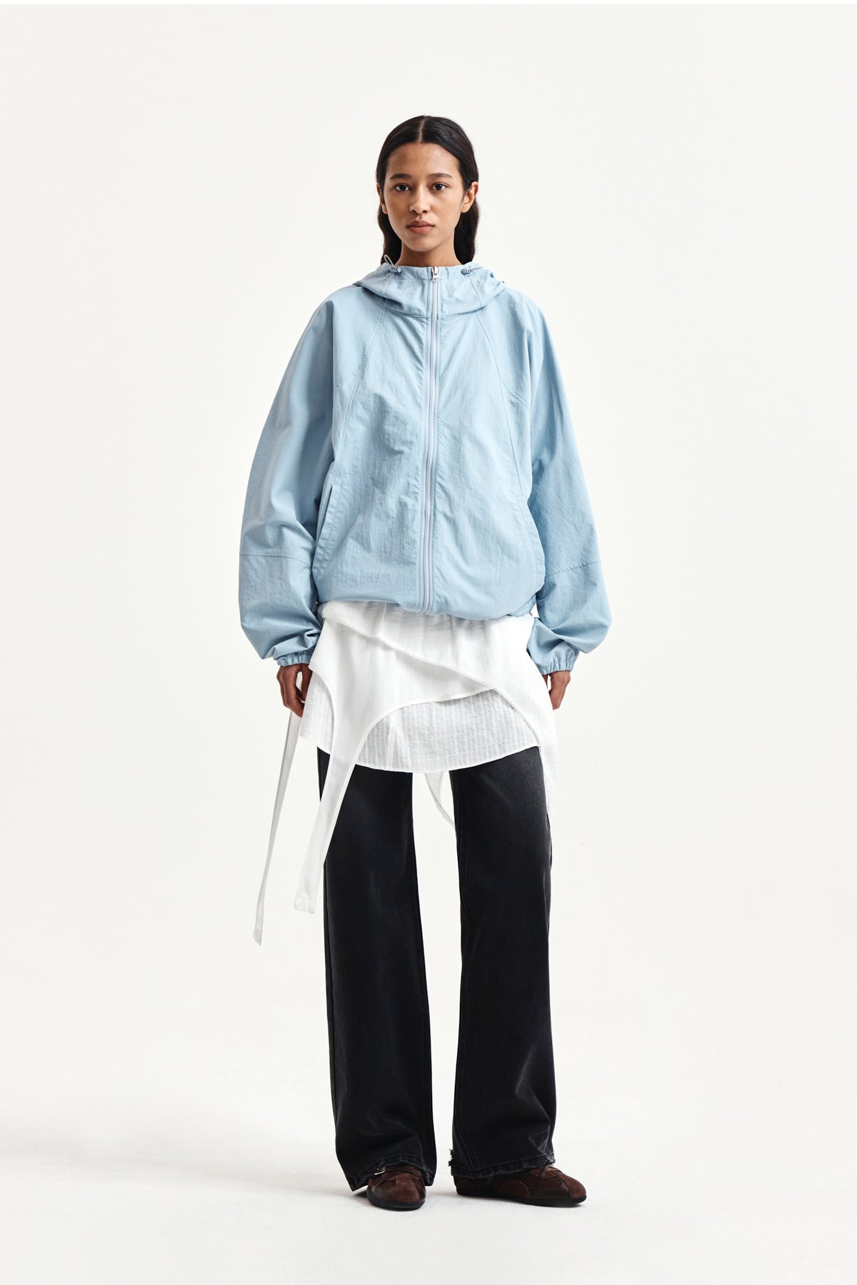 Matin Kim - Back Pocket Patch Destroyed Denim Pants (Black) product image 8 | TRAB K-Fashion Australia
