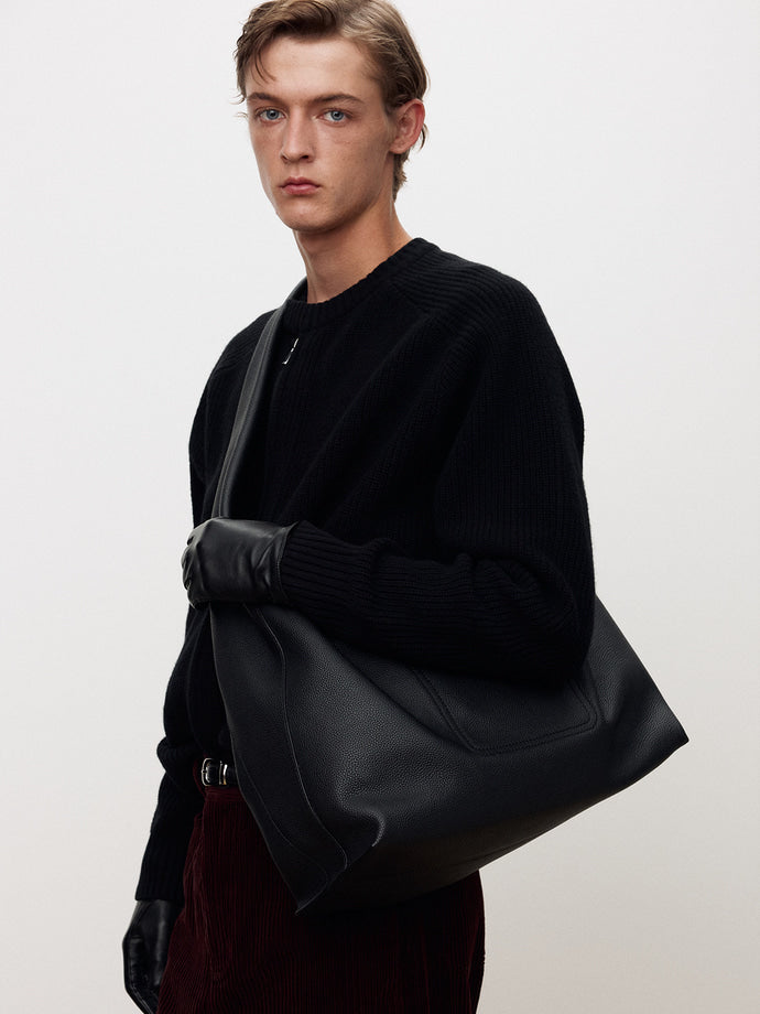 Tonywack - Merino Wool Knitted Zip-Up Jumper (Black) product image 9 | TRAB K-Fashion Australia