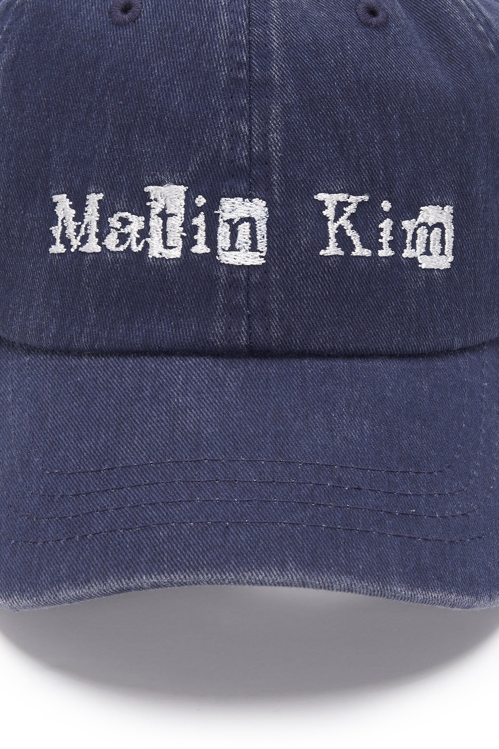 Matin Kim - Logo Scrap Ball Cap (Navy) product image 4 | TRAB K-Fashion Australia