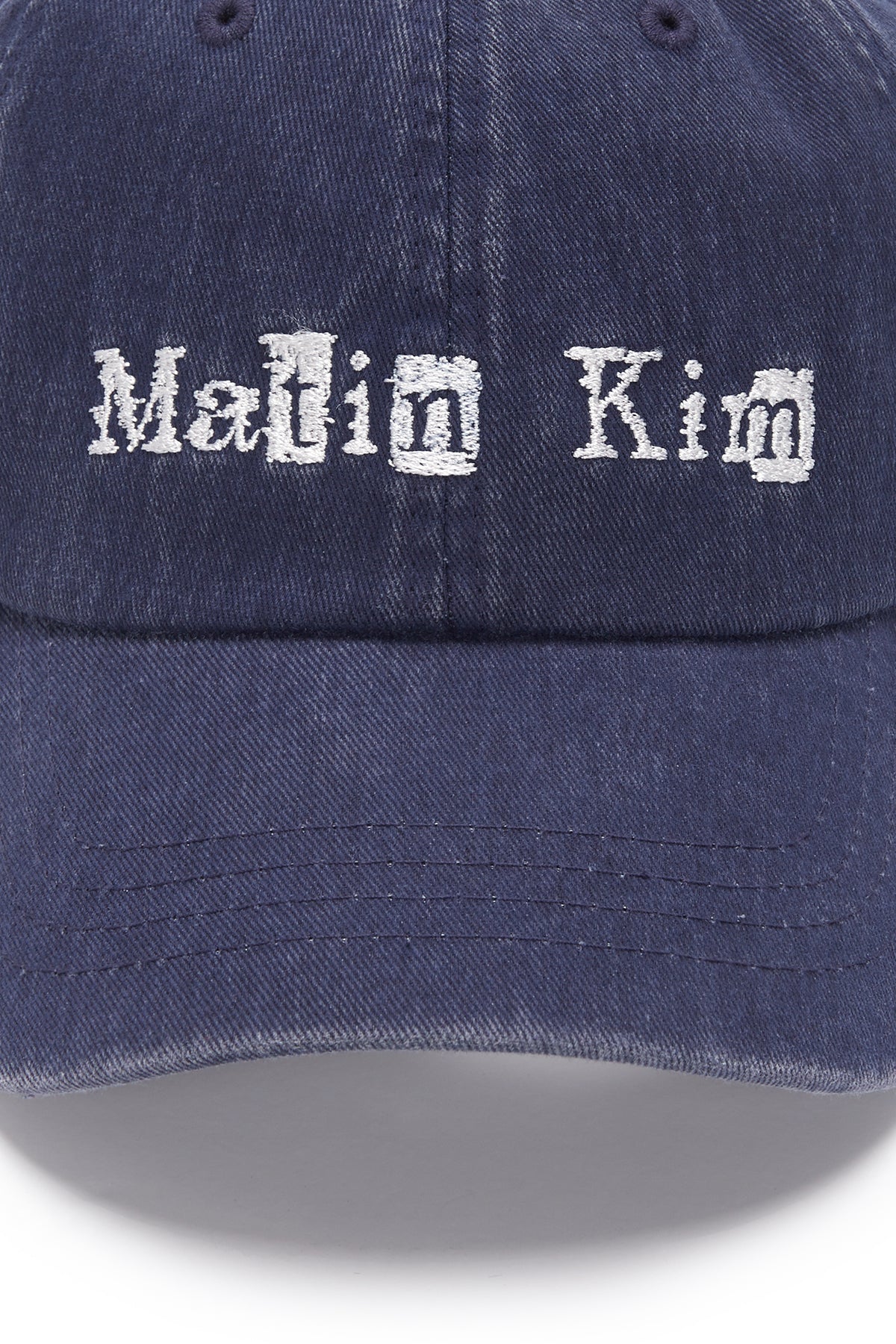 Matin Kim - Logo Scrap Ball Cap (Navy) product image 4 | TRAB K-Fashion Australia