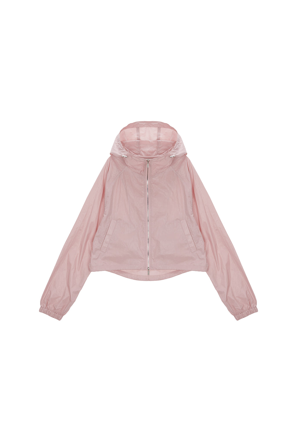 Matin Kim - Matin Crop Hoody Coating Jumper (Pink) product image 2 | TRAB K-Fashion Australia