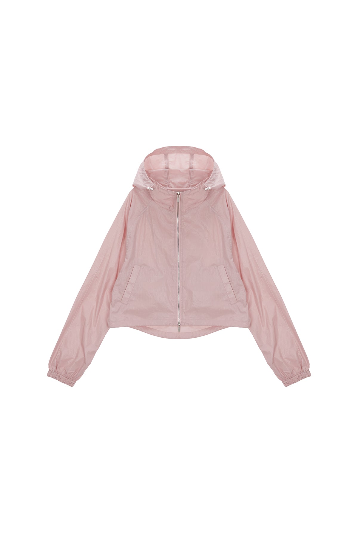 Matin Kim - Matin Crop Hoody Coating Jumper (Pink) product image 2 | TRAB K-Fashion Australia