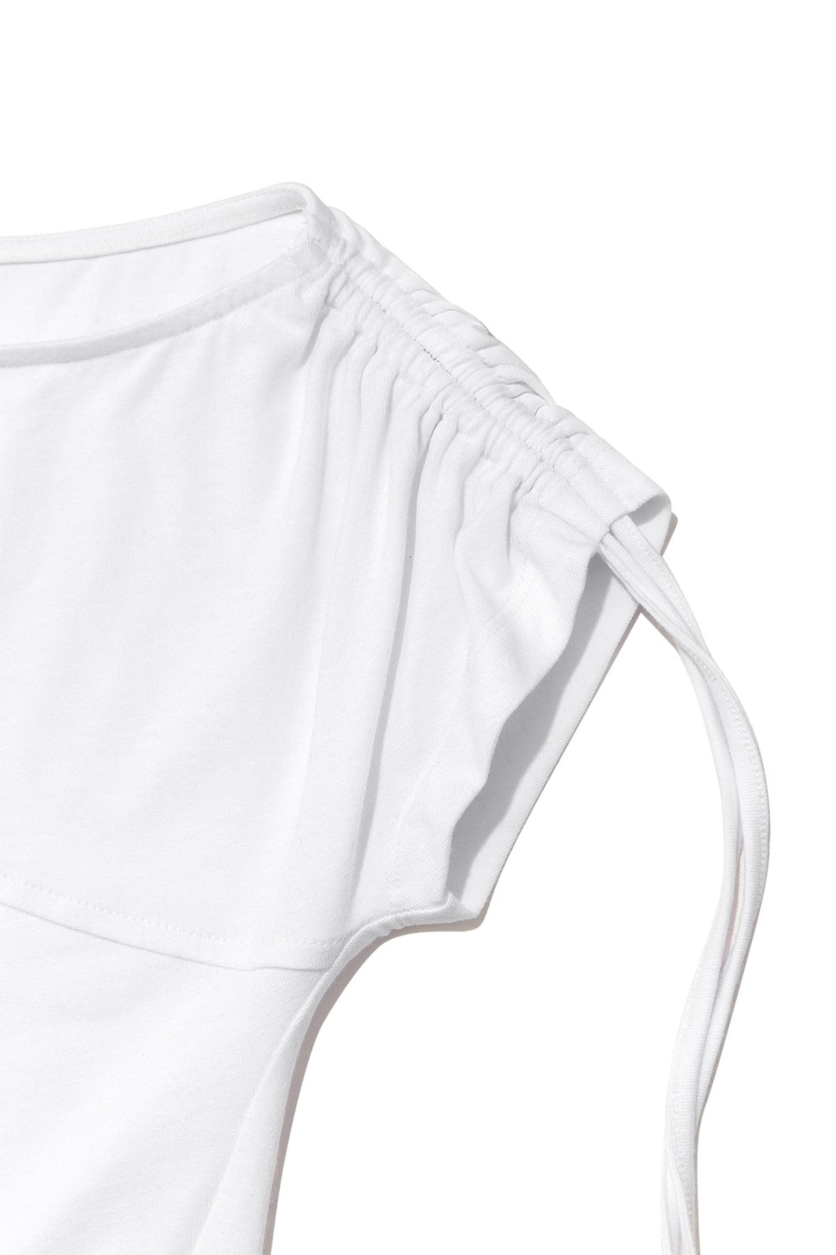 Matin Kim - String Off Shoulder Slim Top (White) product image 3 | TRAB K-Fashion Australia