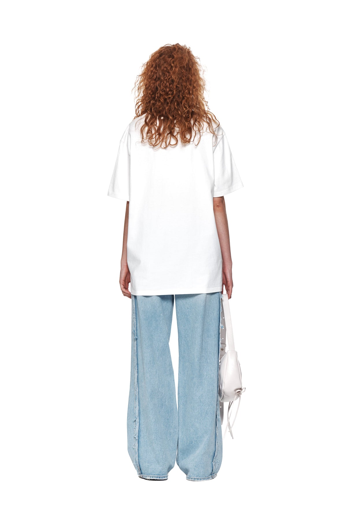 Matin Kim - Logo Cutted Layered Top (White) product image 7 | TRAB K-Fashion Australia