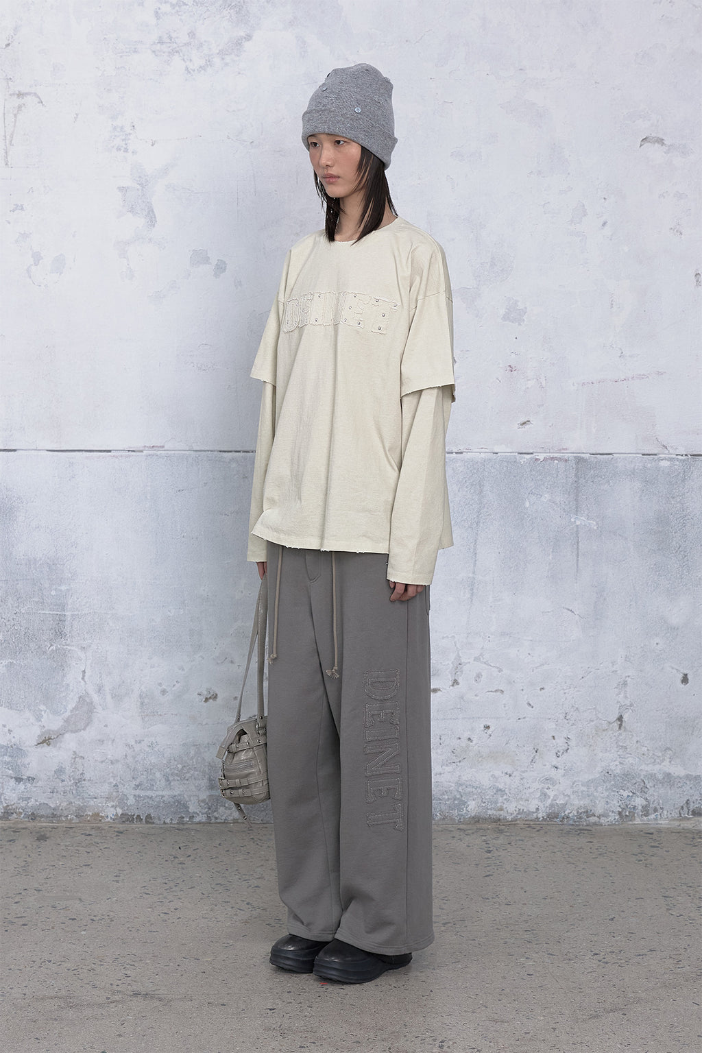 Deinet - Applique Layered T-Shirt (Ivory) product image 2 | TRAB K-Fashion Australia