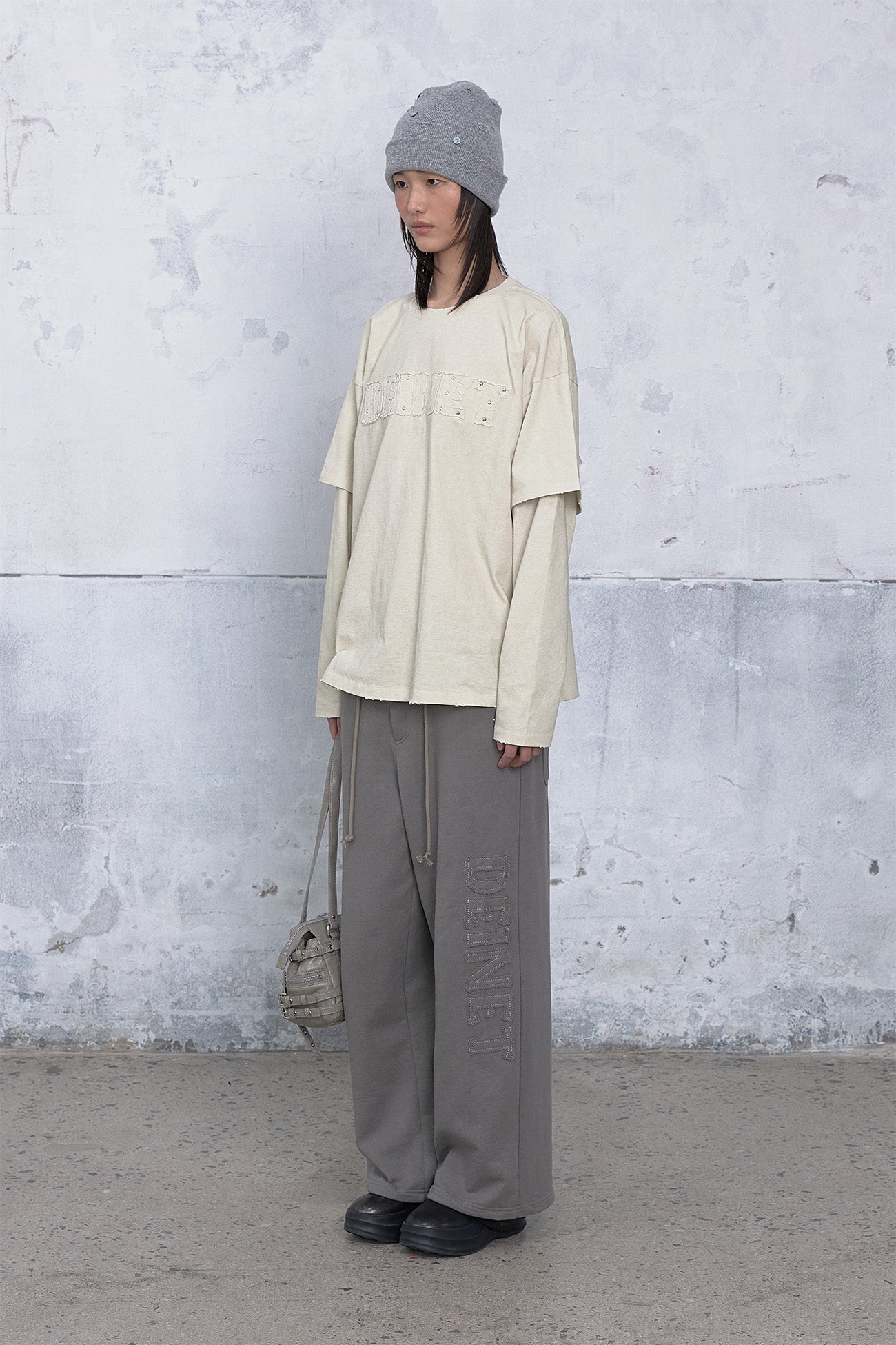 Deinet - Applique Layered T-Shirt (Ivory) product image 2 | TRAB K-Fashion Australia