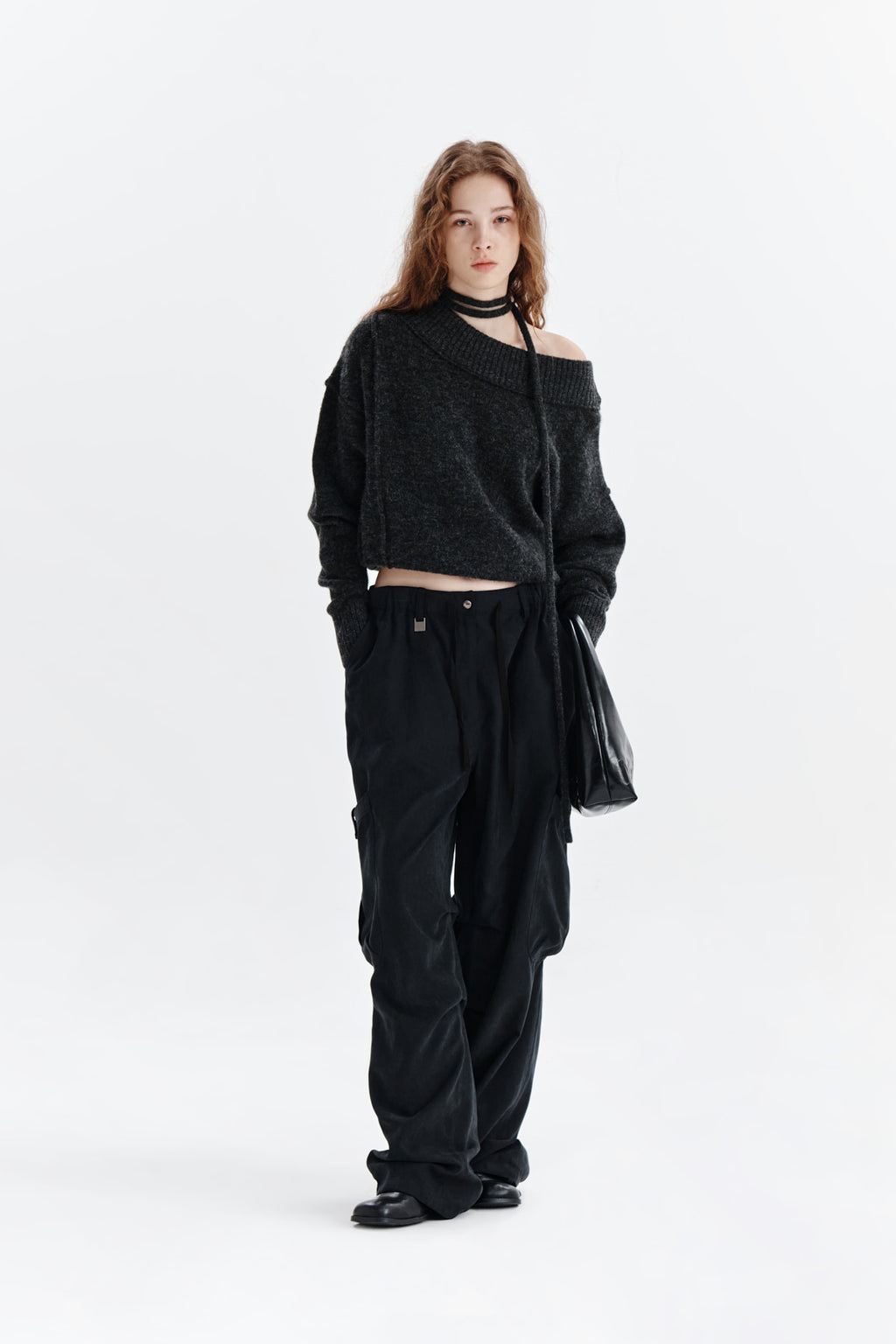 Matin Kim - Soft Washed Cargo Pants (Black) product image 8 | TRAB K-Fashion Australia