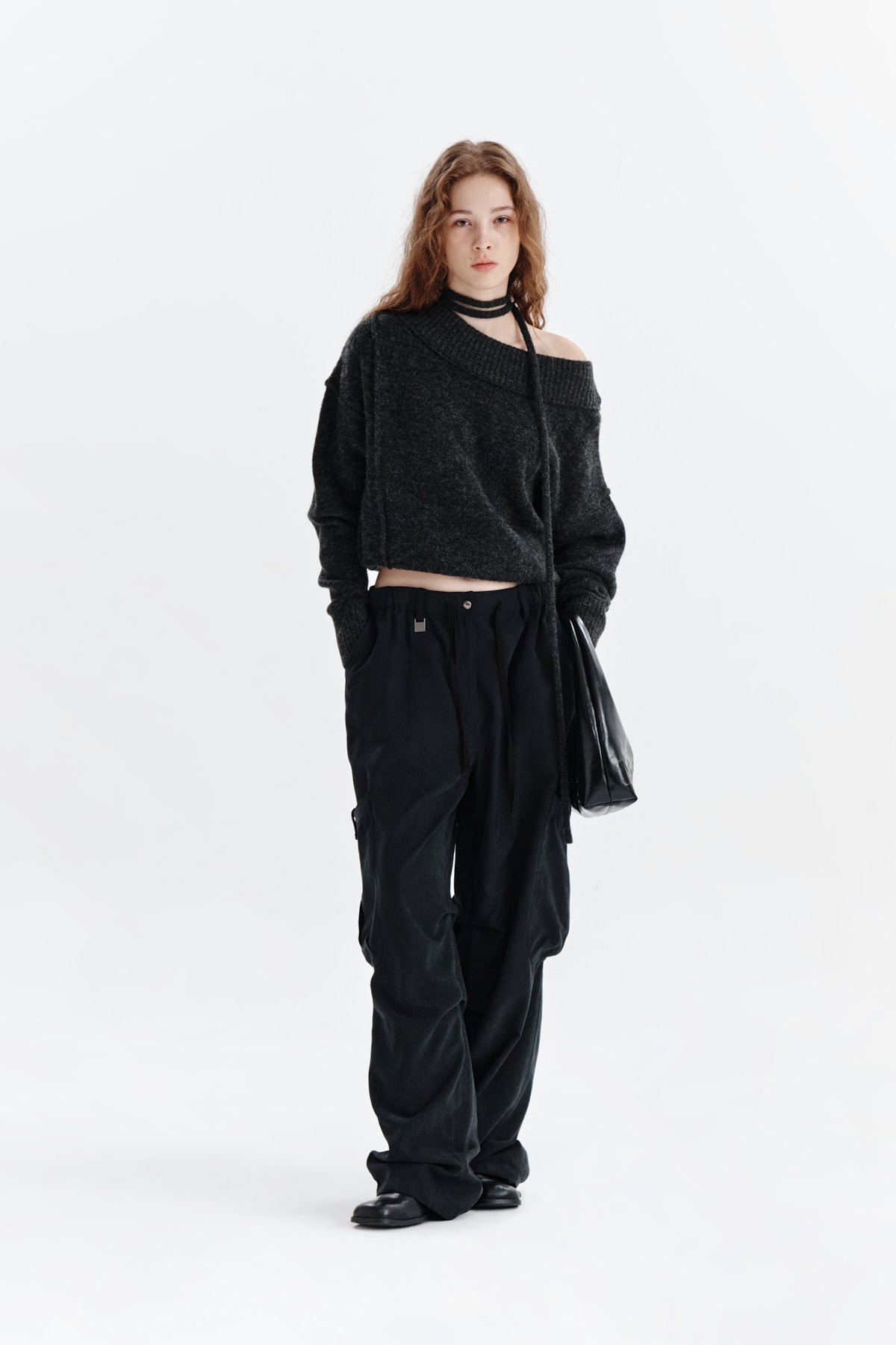 Matin Kim - Soft Washed Cargo Pants (Black) product image 8 | TRAB K-Fashion Australia