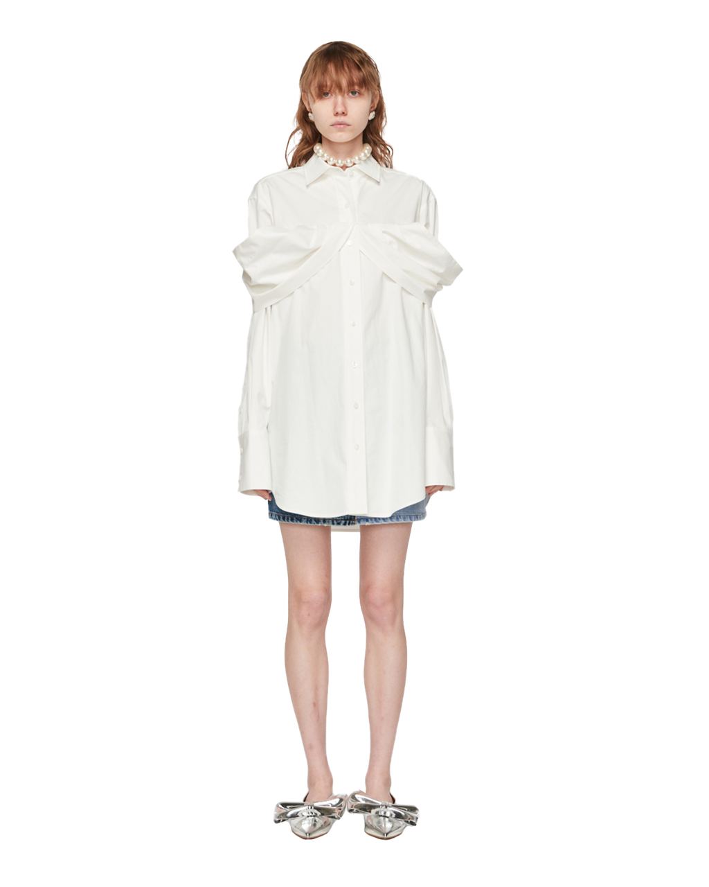 Kimhe Kim - Reformed Long Shirt (White) product image 1 | TRAB K-Fashion Australia