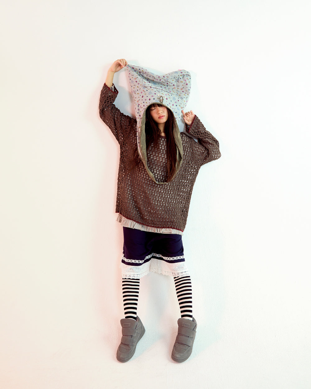 Coyseio - Hole Knit (Brown) product image 4 | TRAB K-Fashion Australia