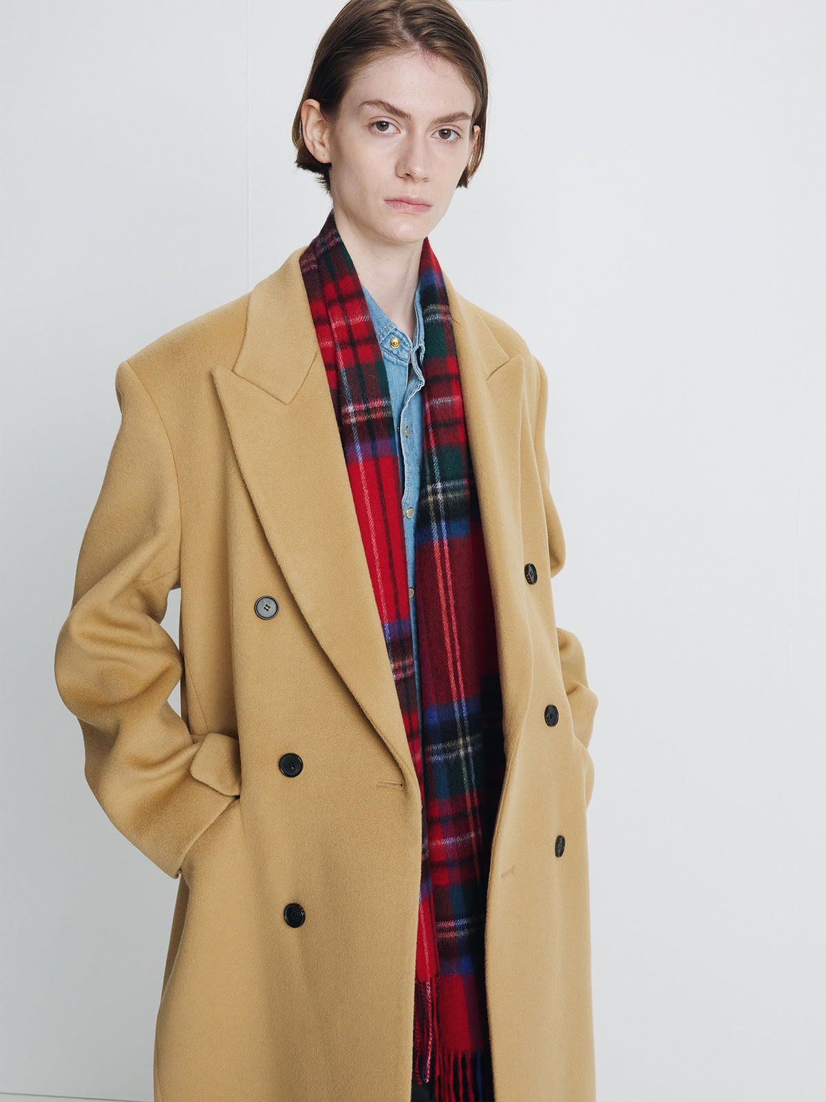 Tonywack - Wool Tailored Double-Breasted Maxi Coat (Camel) product image 10 | TRAB K-Fashion Australia